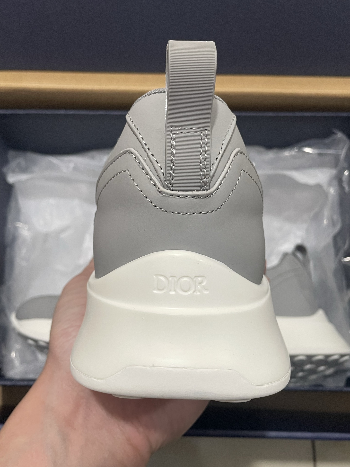 DIOR Monogram Paneled Leather Breathable Casual Sneakers