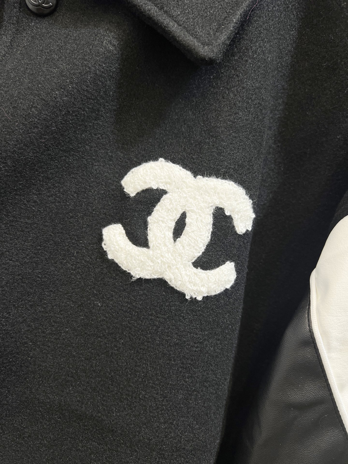 YC16 CHANEL - Paneled Embroidered Baseball Jacket
