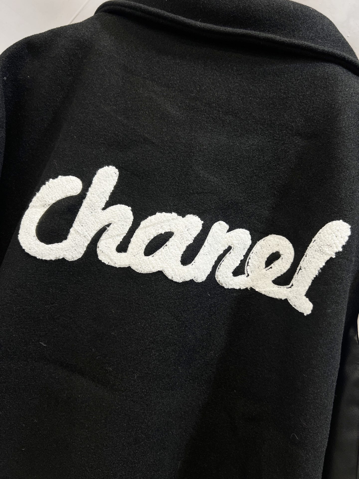 YC16 CHANEL - Paneled Embroidered Baseball Jacket