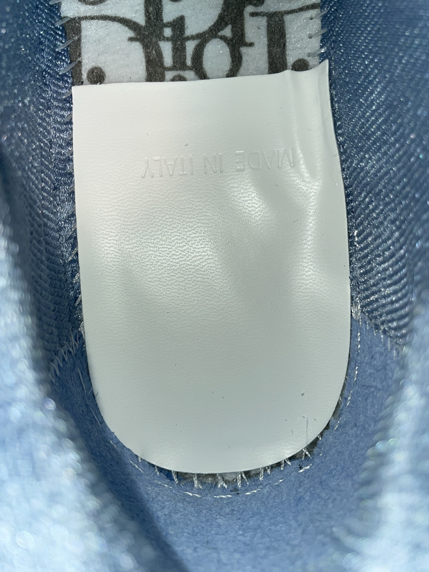 DIOR B27 Monogram Cutout Paneled Two-Tone Leather Casual Sneakers