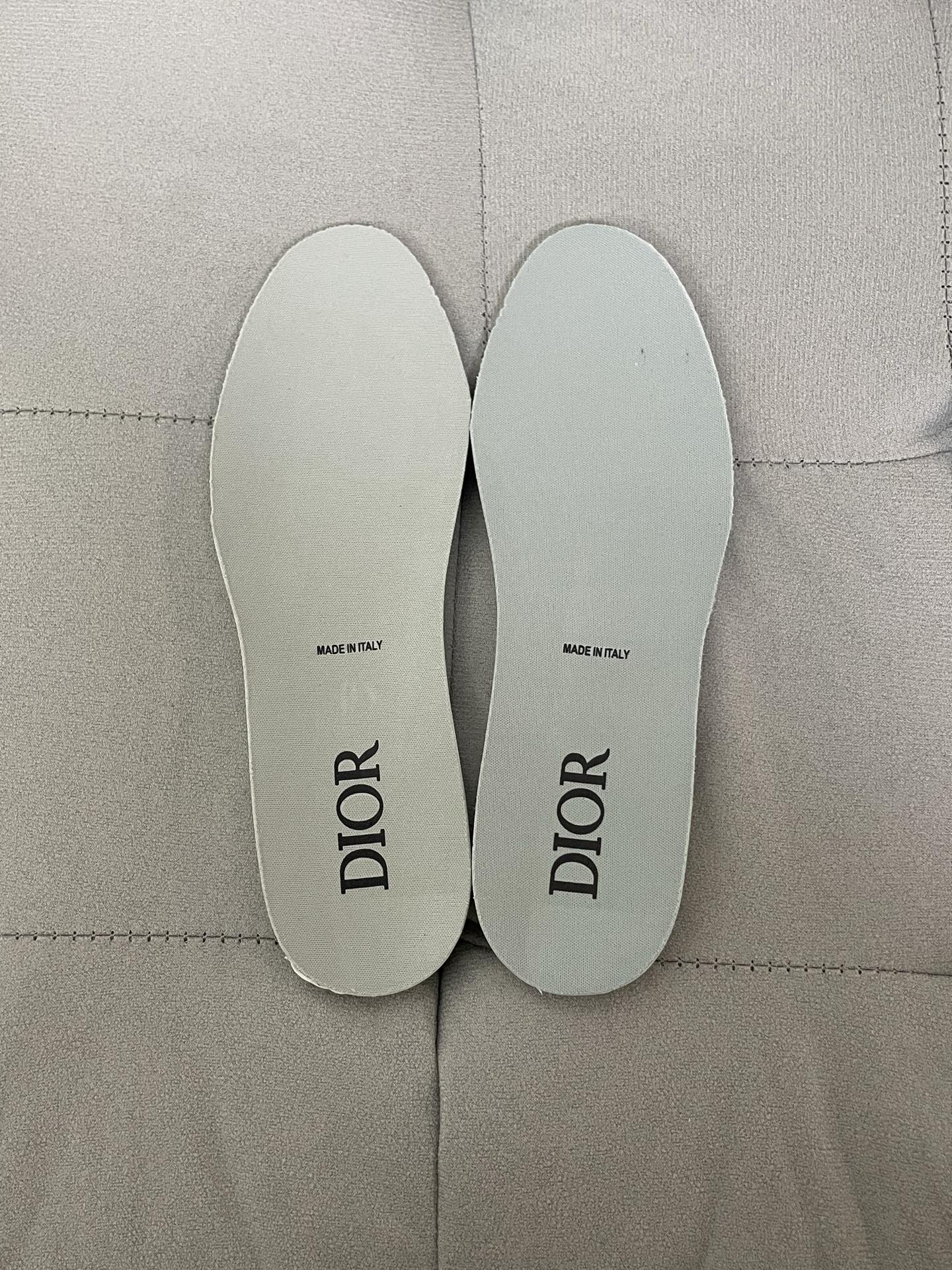 DIOR B27 Monogram Cutout Paneled Two-Tone Leather Casual Sneakers