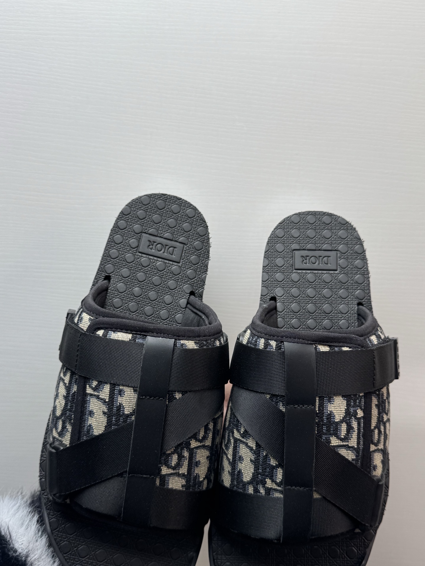 Dior Oblique Monogram Velcro Casual Slippers