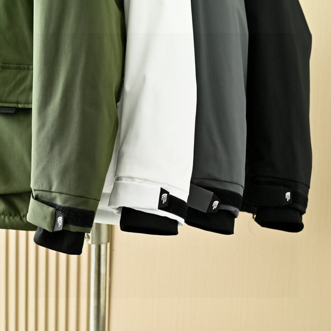 The North Face Multi-Pocket Cargo Cotton-Padded Jacket - Waterproof, Windproof, Hooded, Unisex