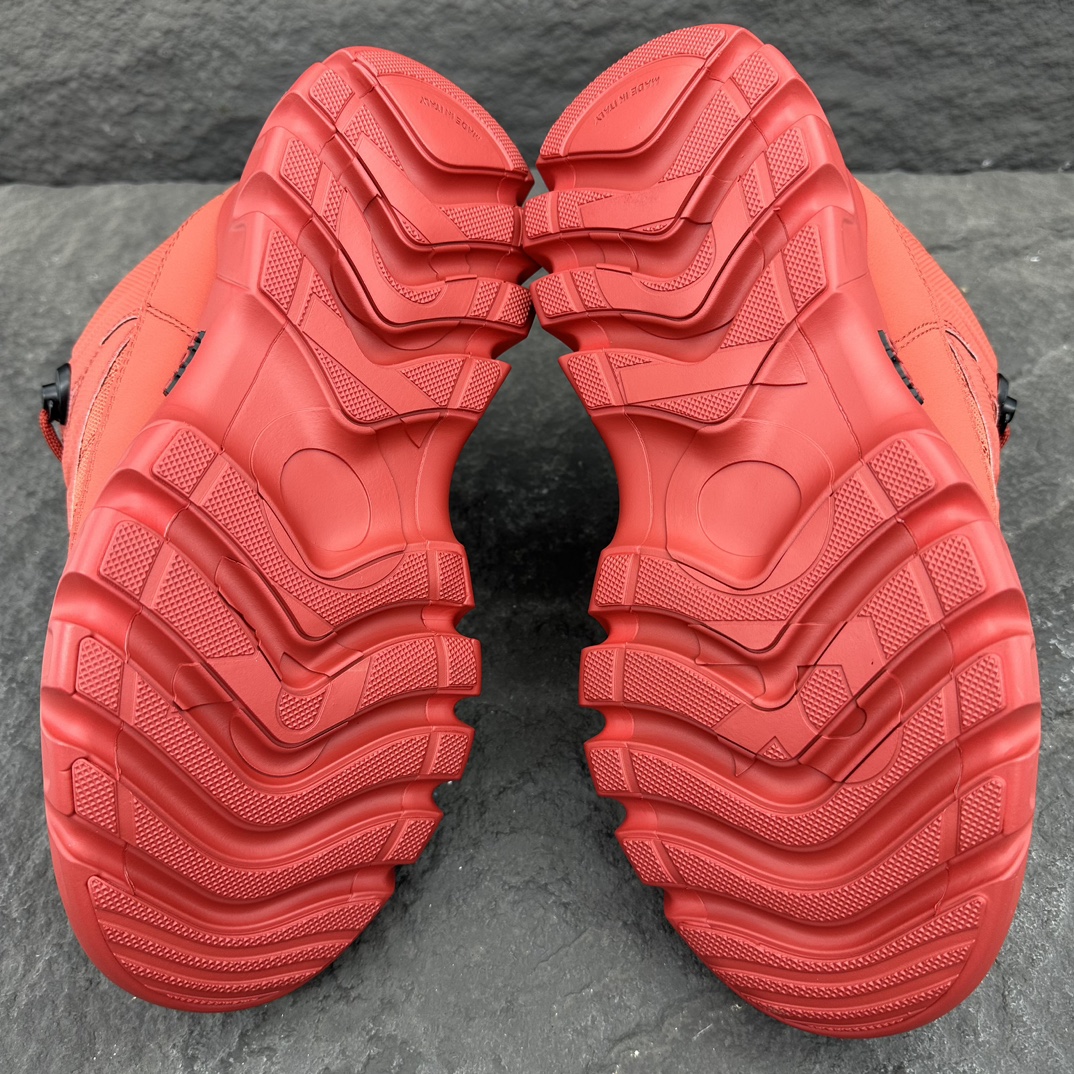 DIOR Lewis Hamilton x Snow Sneaker Red Mesh Paneled Chunky Sole Casual Sneakers