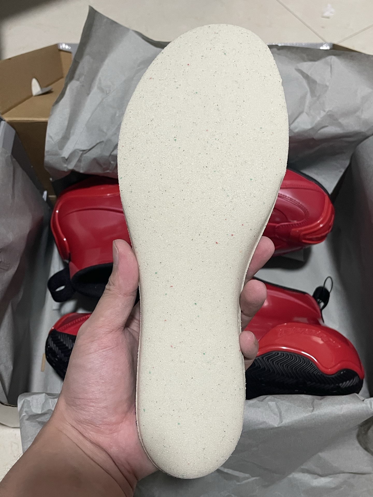 BALENCIAGA 2025 SS Patent Red Integrated Zipper High-Top Fashion Basketball Sneakers