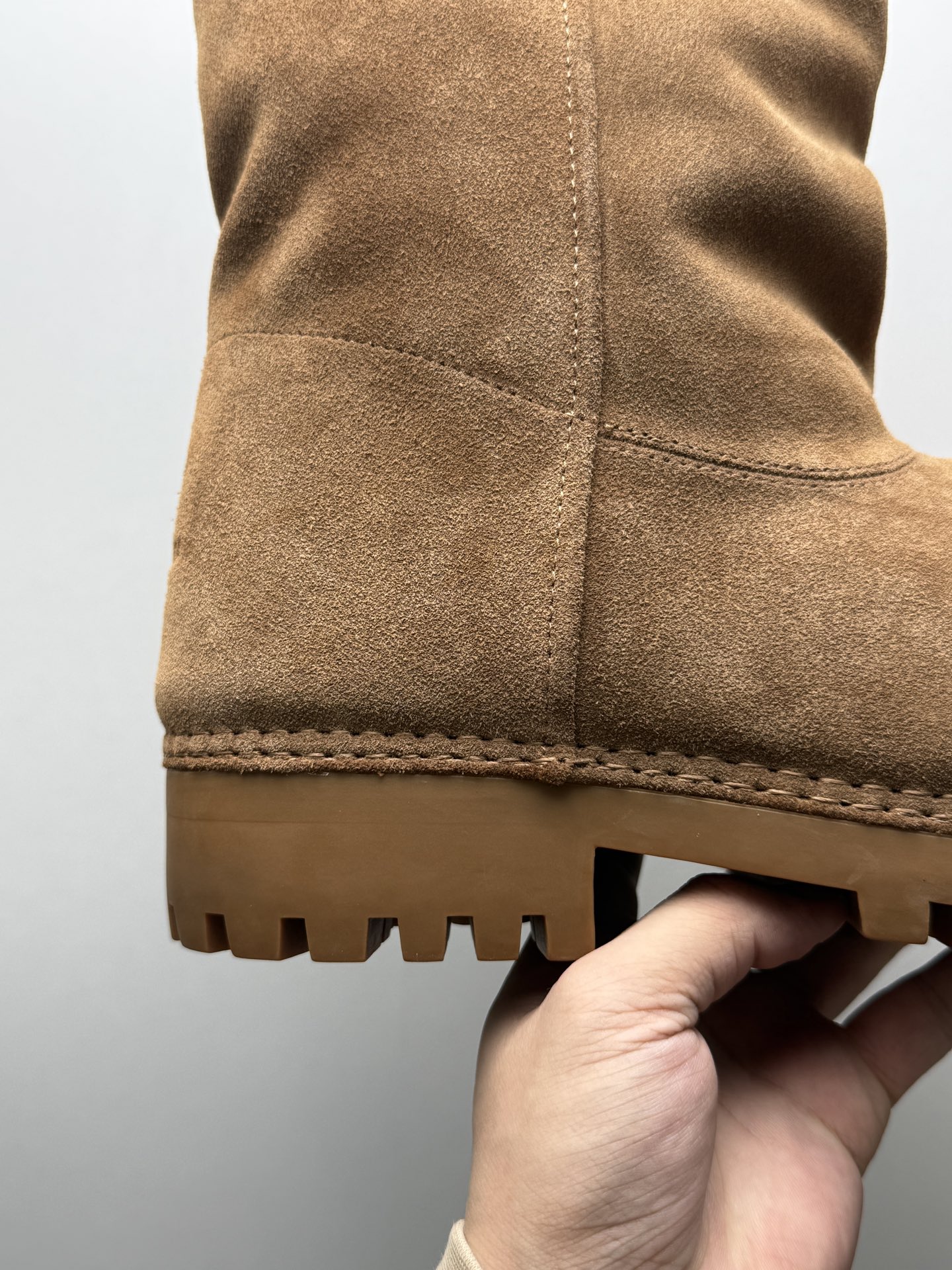 BALENCIAGA 2025 Winter Shearling Big-Toe Chunky Sole Warm Snow Boots