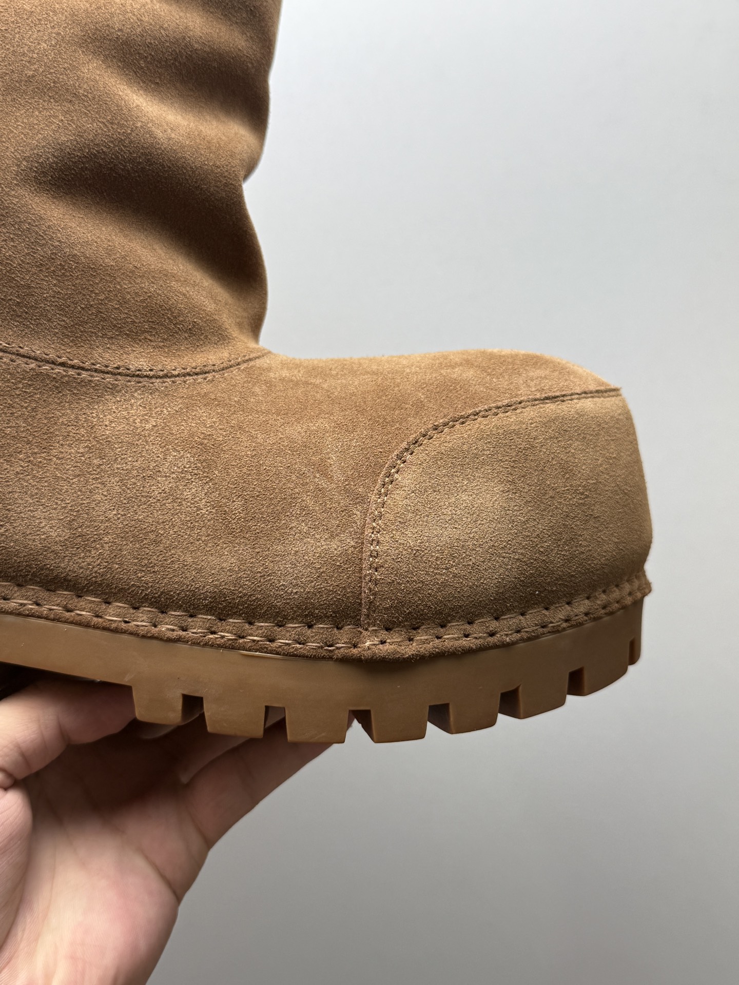 BALENCIAGA 2025 Winter Shearling Big-Toe Chunky Sole Warm Snow Boots