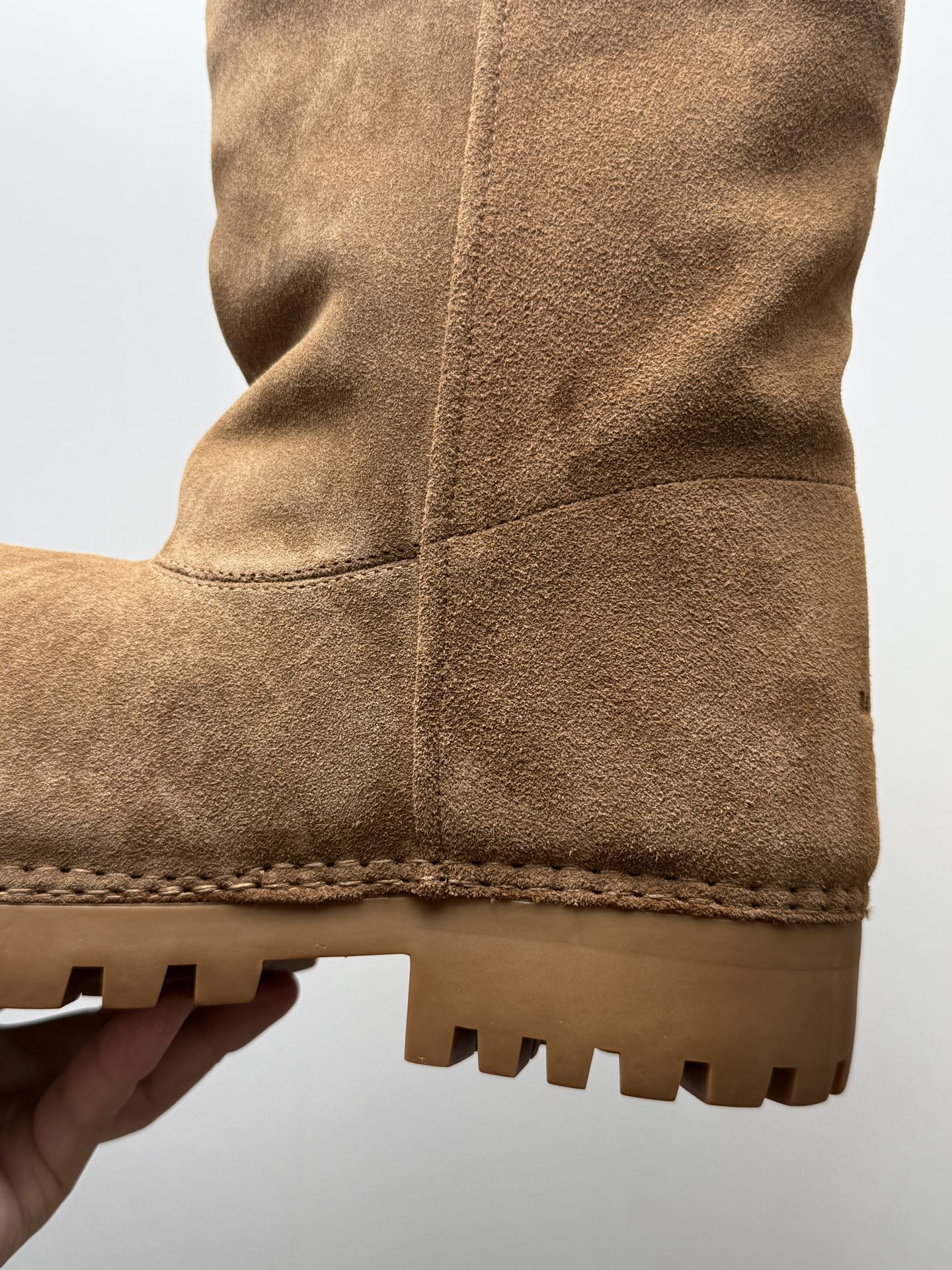 BALENCIAGA 2025 Winter Shearling Big-Toe Chunky Sole Warm Snow Boots