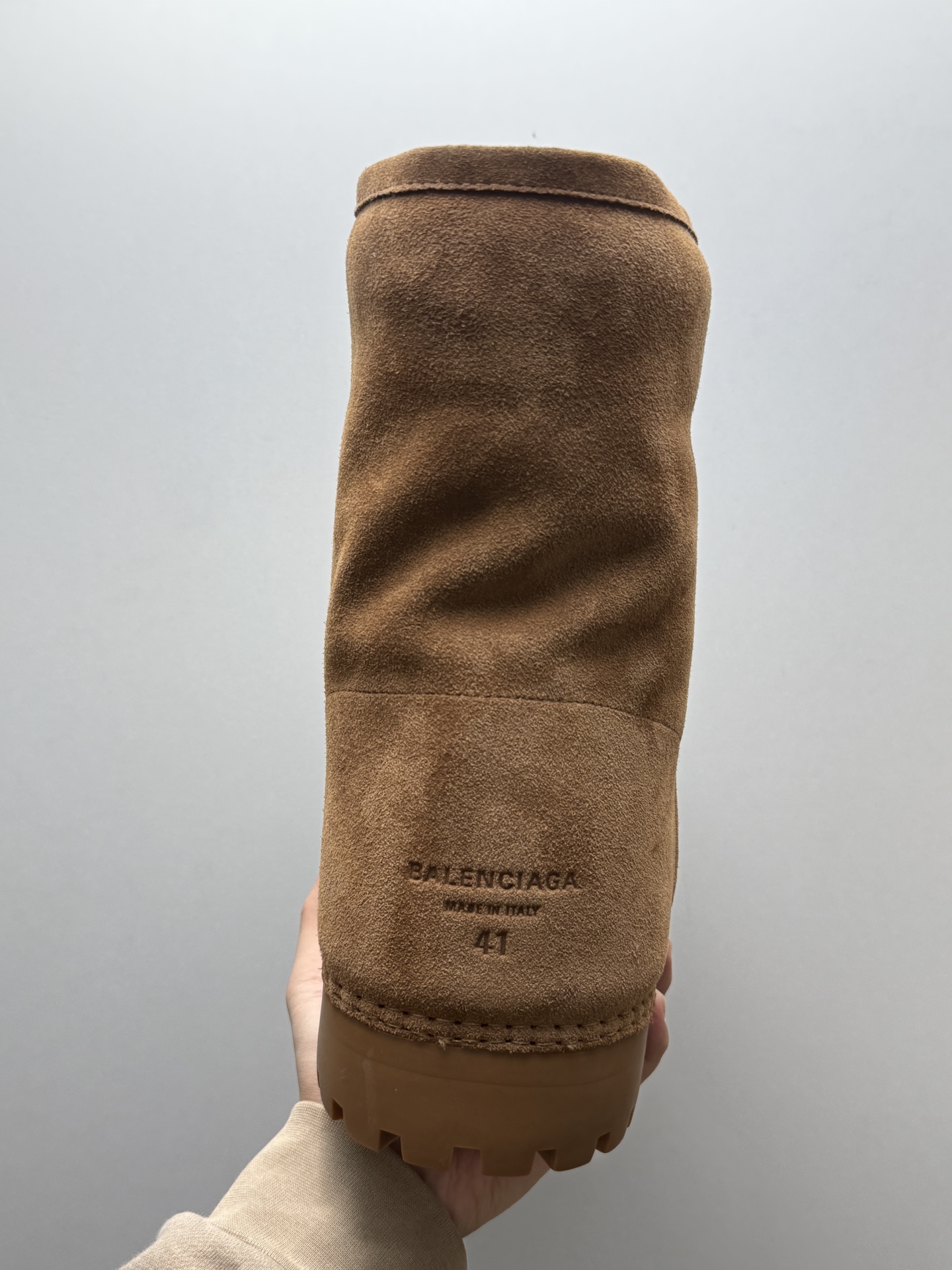 BALENCIAGA 2025 Winter Shearling Big-Toe Chunky Sole Warm Snow Boots