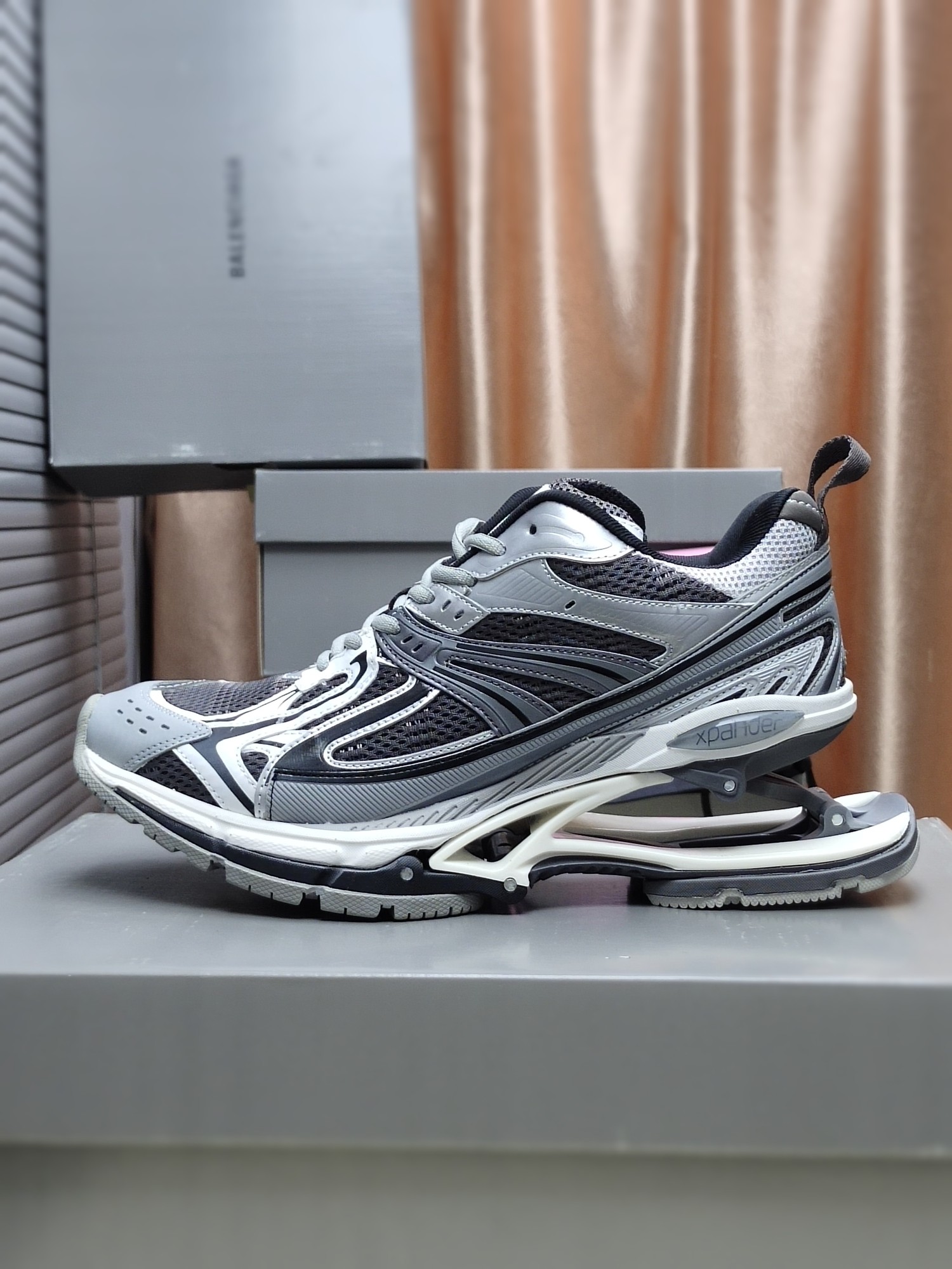 BALENCIAGA Xpander Spring Suspension Sole Mesh Paneled Sneakers