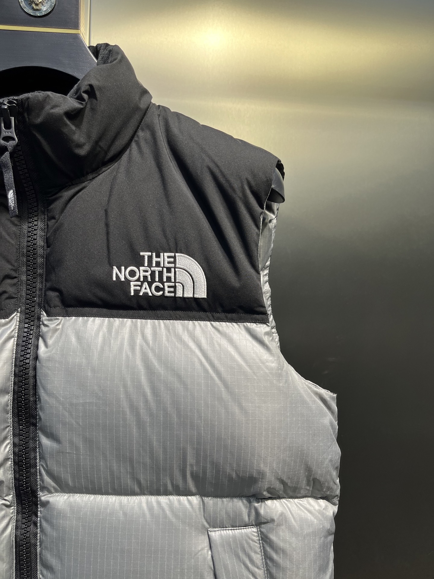 The North Face Large Plaid Thickened Down Vest - Unisex