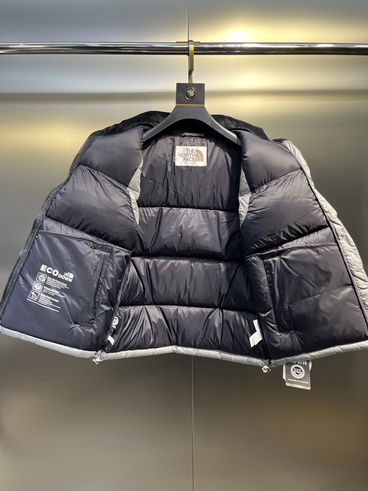 The North Face Large Plaid Thickened Down Vest - Unisex