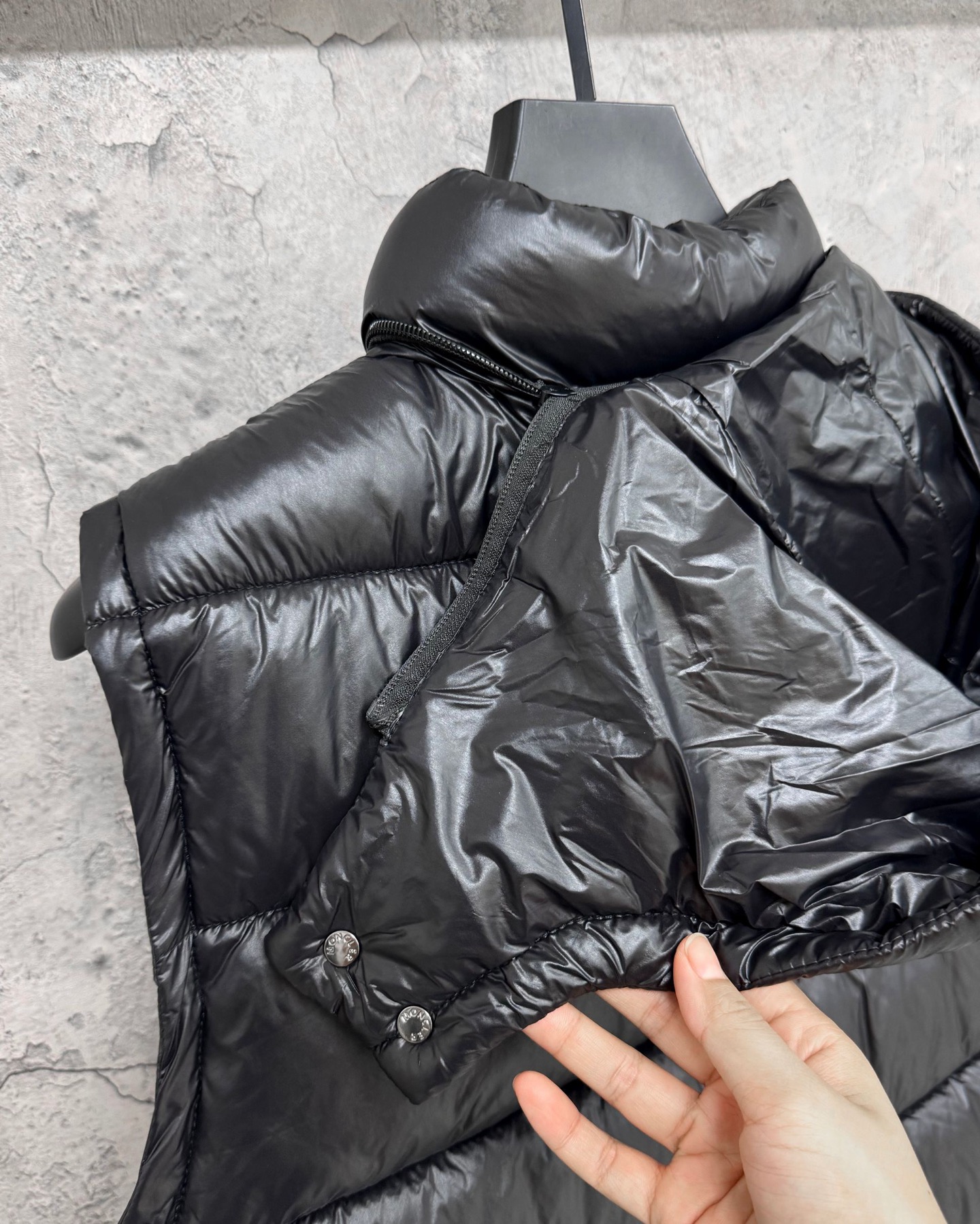 Moncler Maya Couples' Down Vest - Standing Collar, 90% Goose Down Filling, Polyamide Shell, Winter Warm