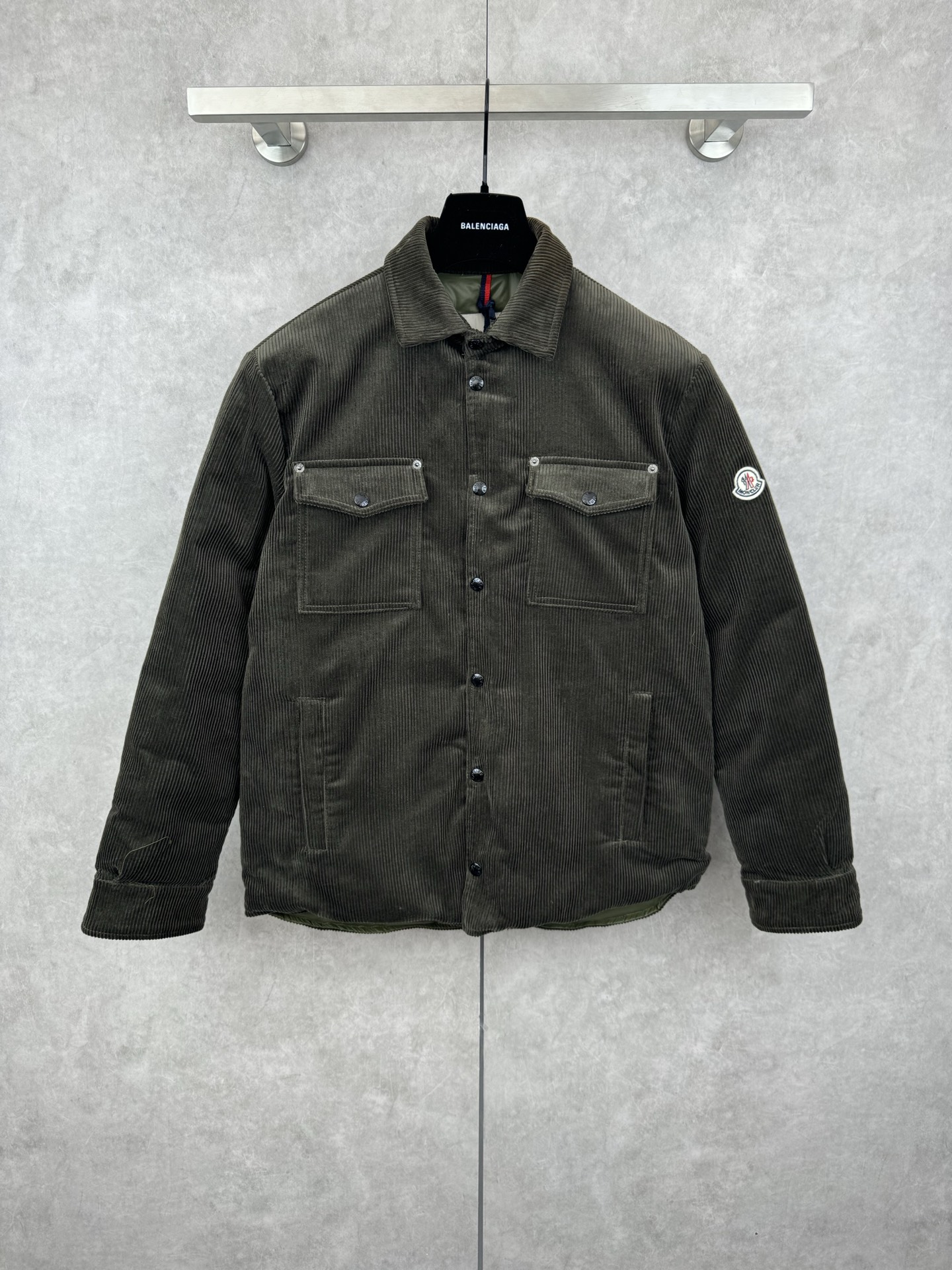 Moncler New Style Corduroy Lapel Cotton Jacket