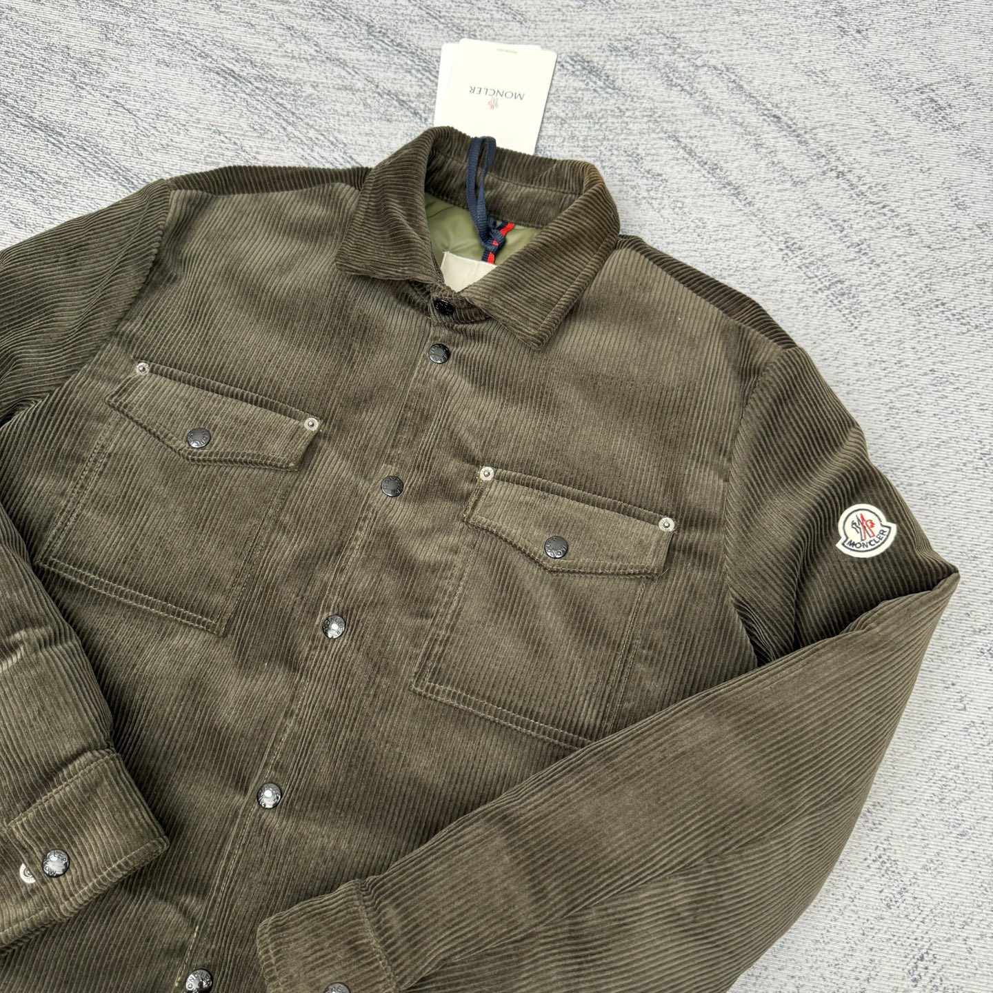 Moncler New Style Corduroy Lapel Cotton Jacket