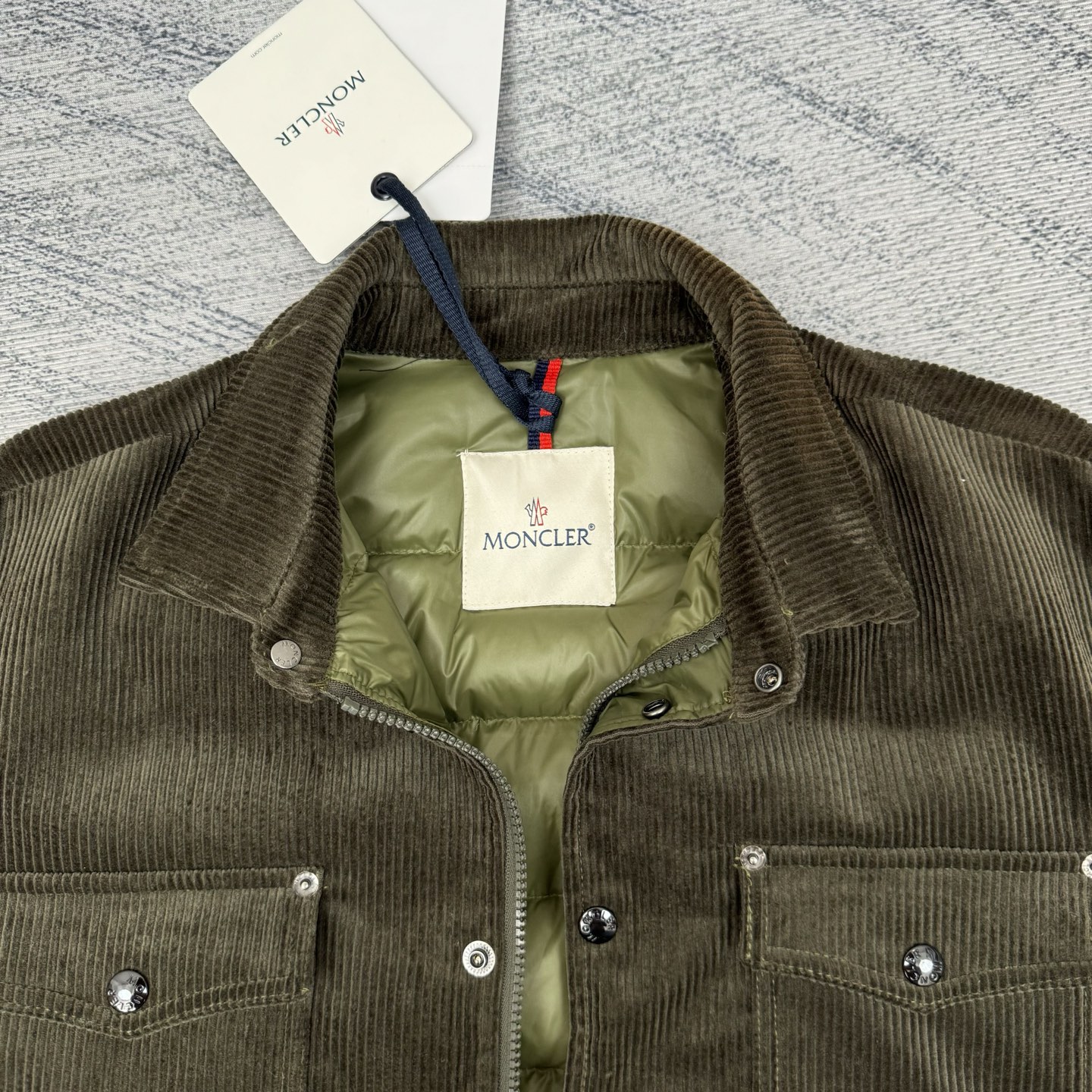Moncler New Style Corduroy Lapel Cotton Jacket