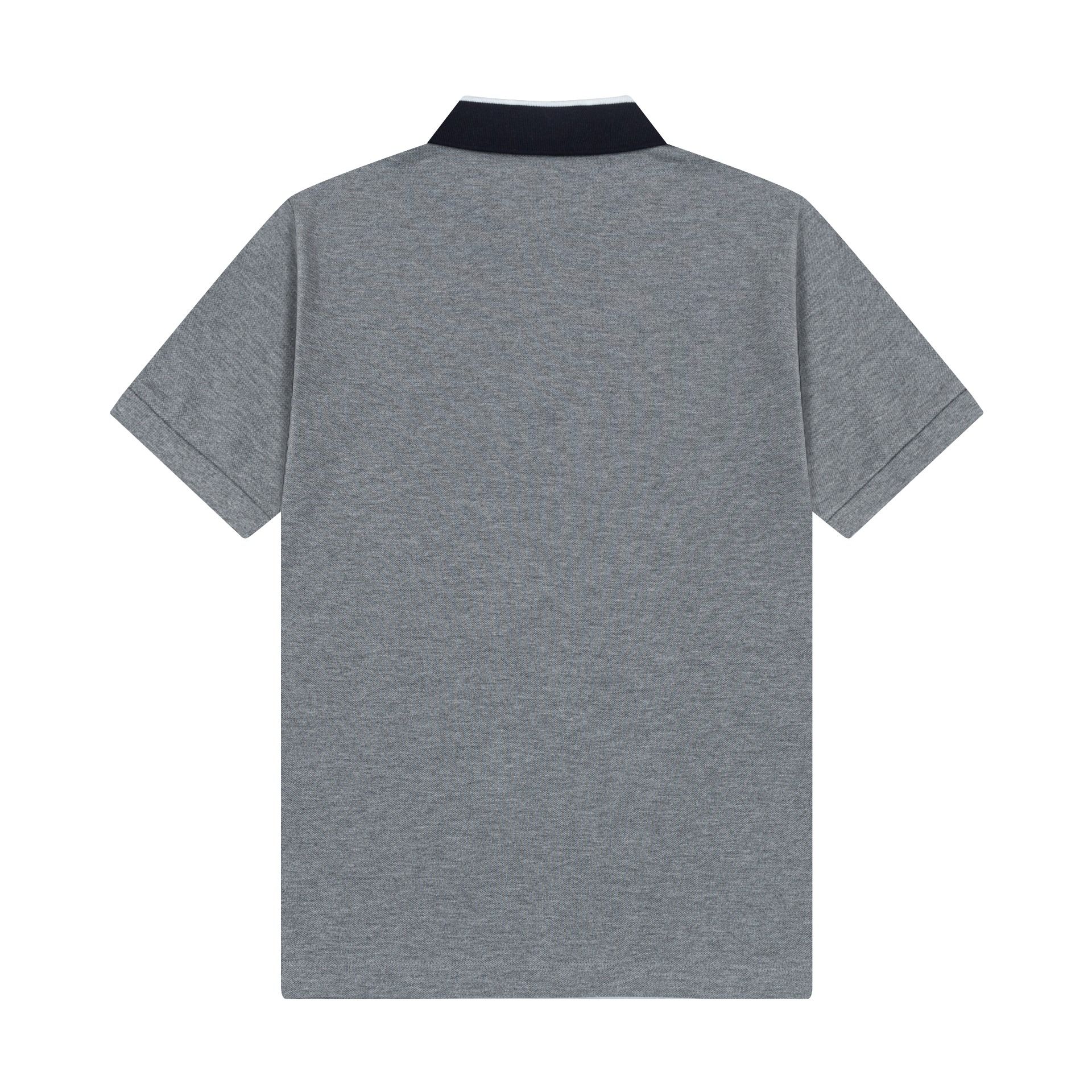 Moncler Cotton Piqué Short-Sleeve Top - Knitted Collar, Mother Of Pearl Button Closure, Embroidered Logo