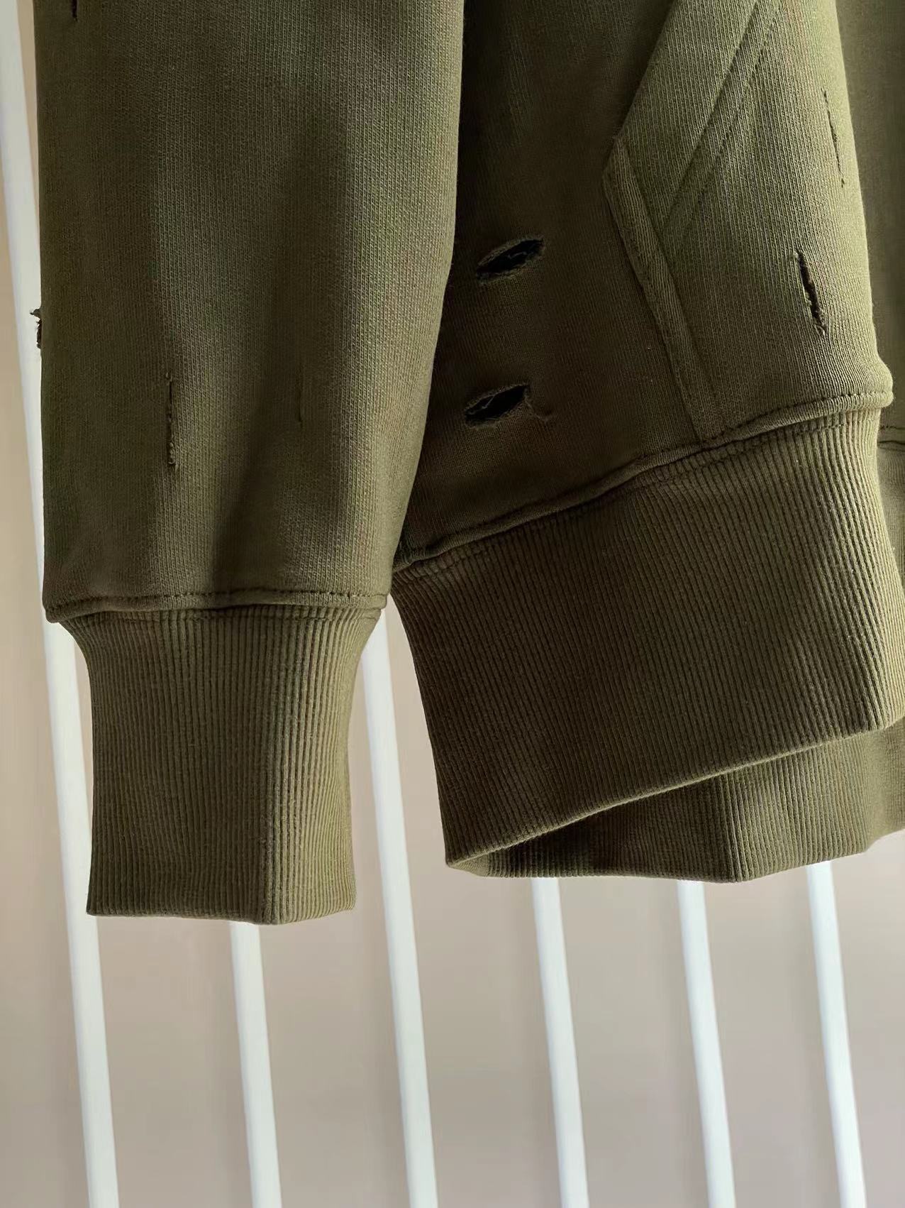 GIVENCHY Distressed Hole Relaxed Hoodie