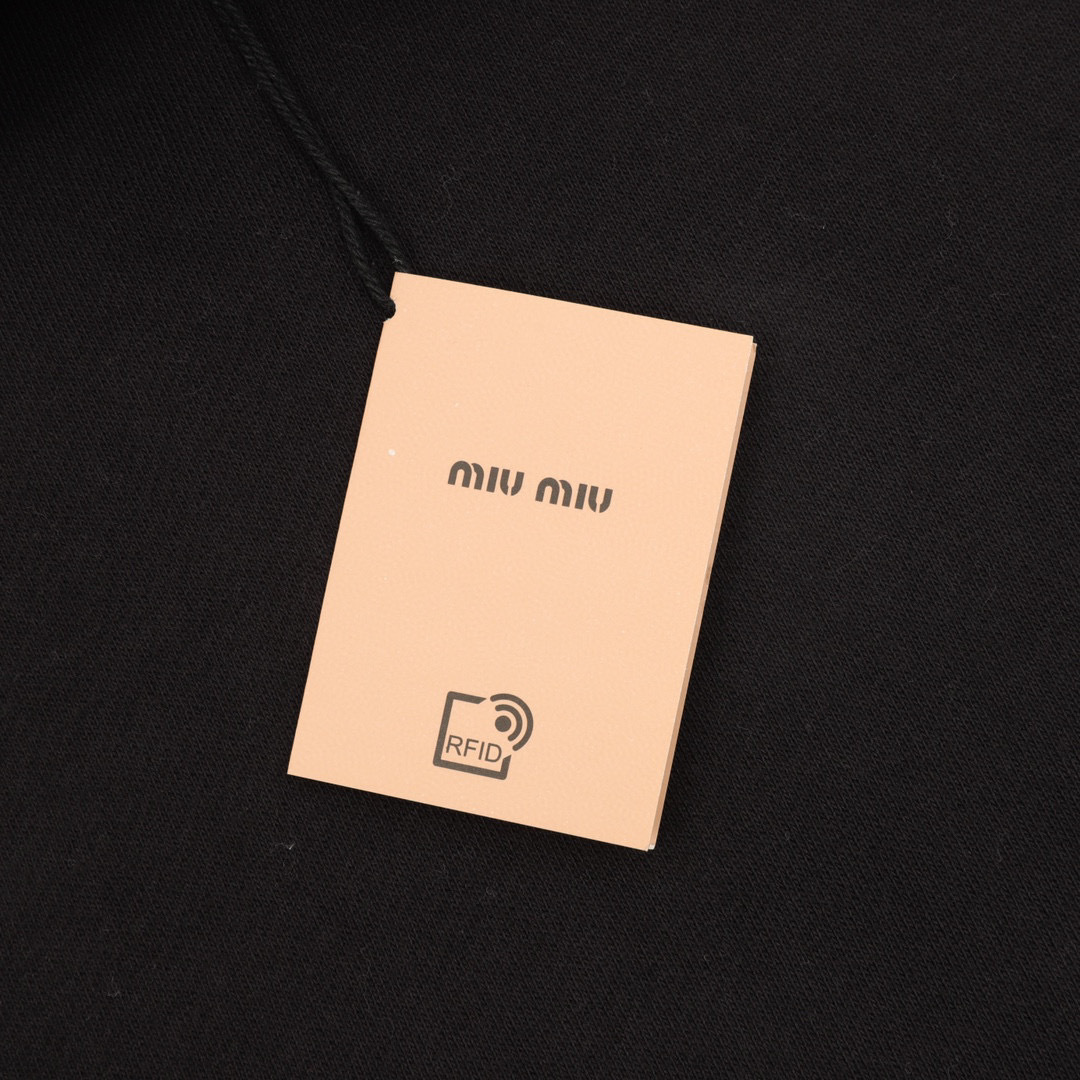 MIU MIU Letter Half-Zip Cashmere Turtleneck Sweatshirt