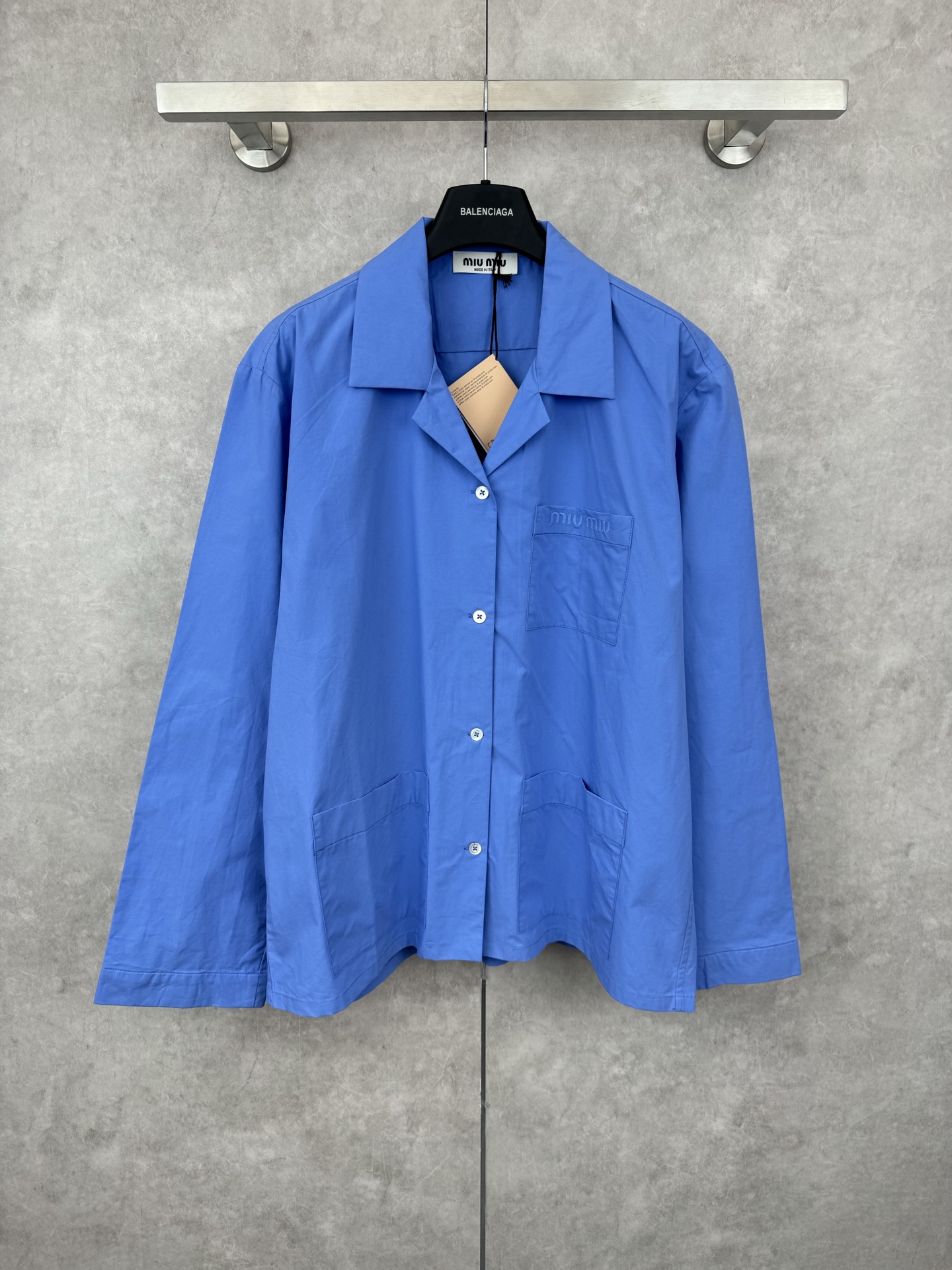 Miu Miu 24SS Collection Poplin-Textured Shirts