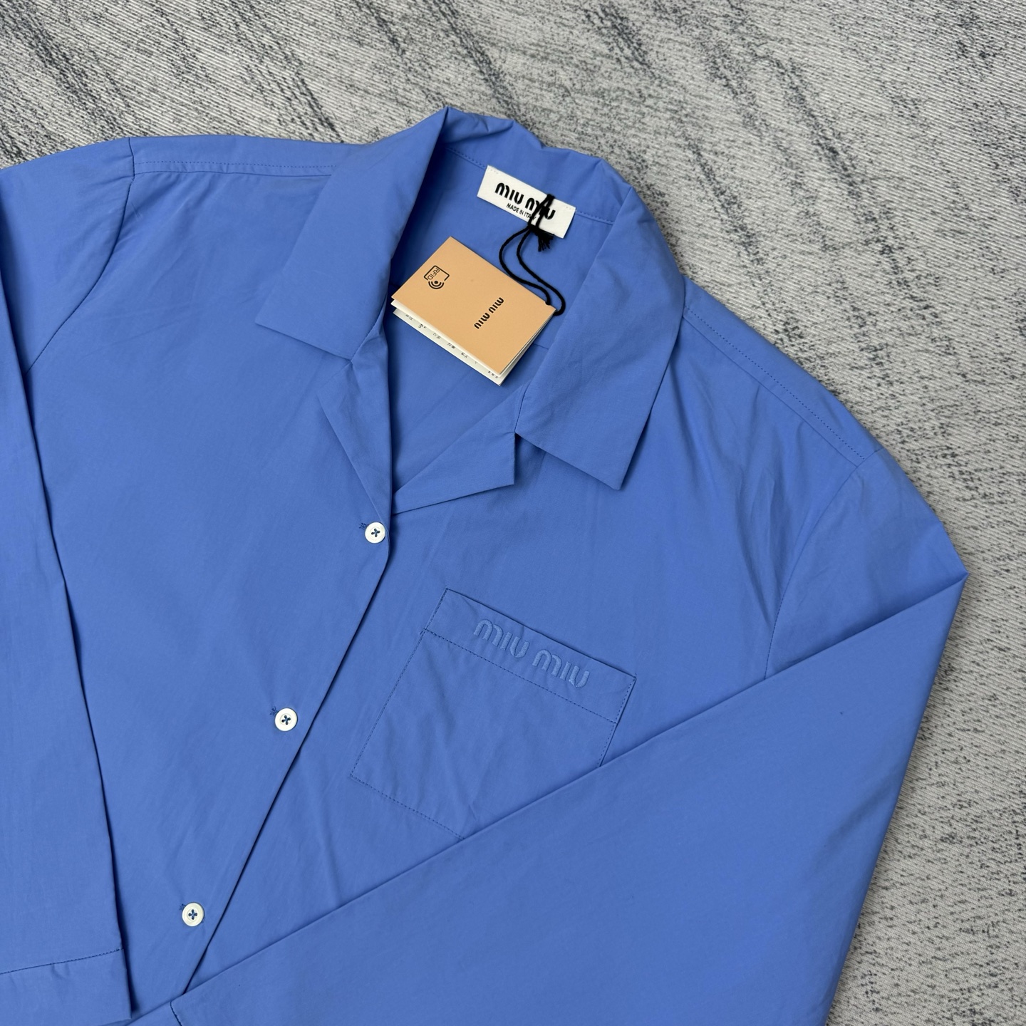 Miu Miu 24SS Collection Poplin-Textured Shirts