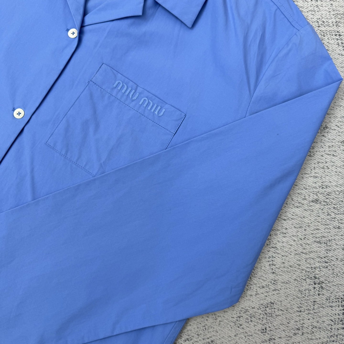 Miu Miu 24SS Collection Poplin-Textured Shirts