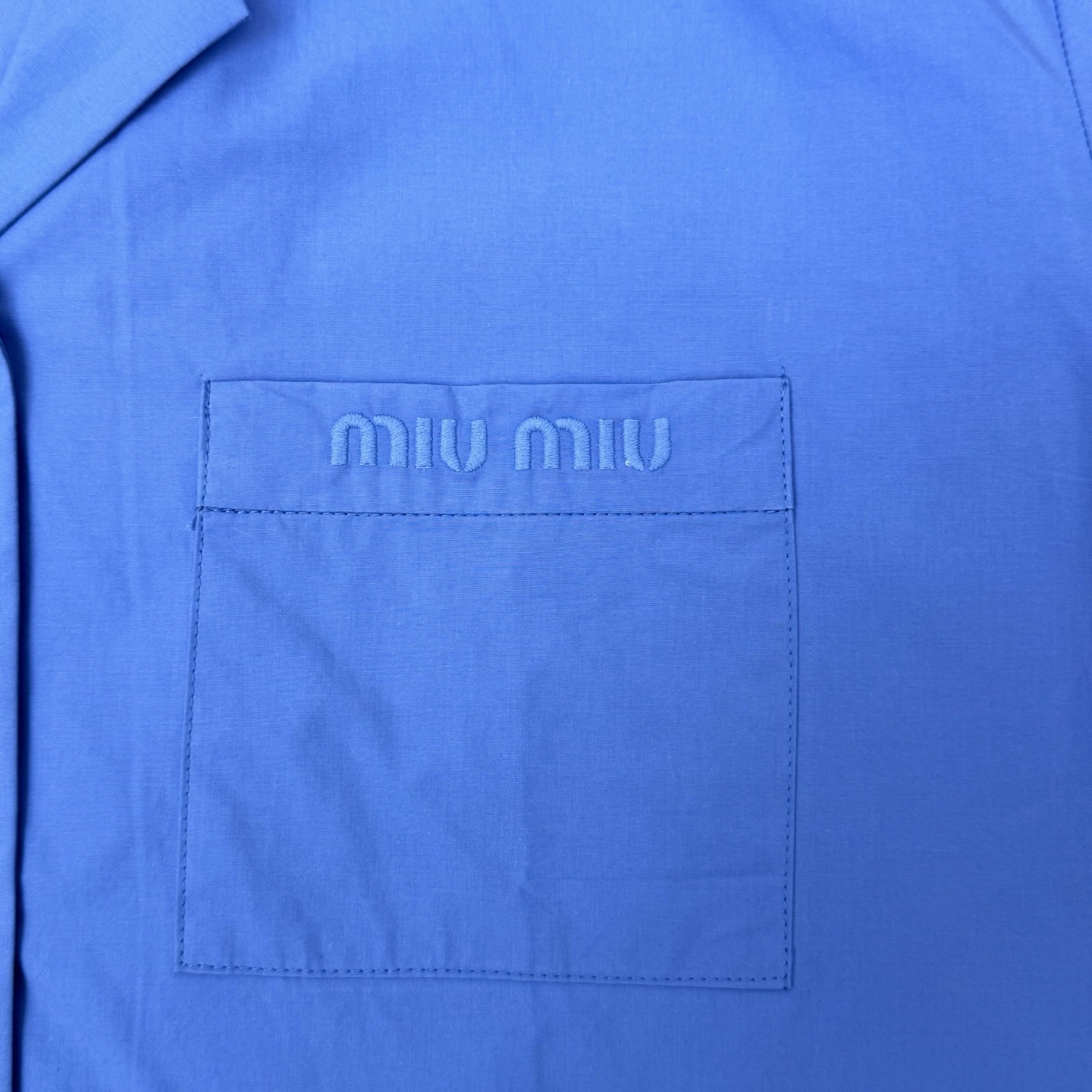 Miu Miu 24SS Collection Poplin-Textured Shirts