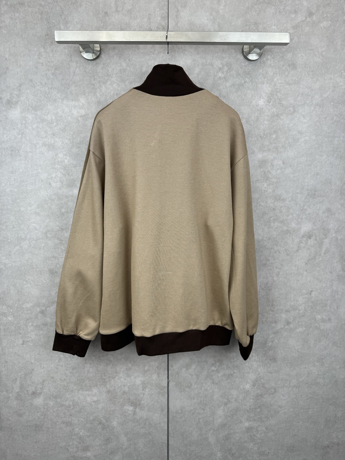 Miu Miu Plain Knit Zip-Up Sweatshirt
