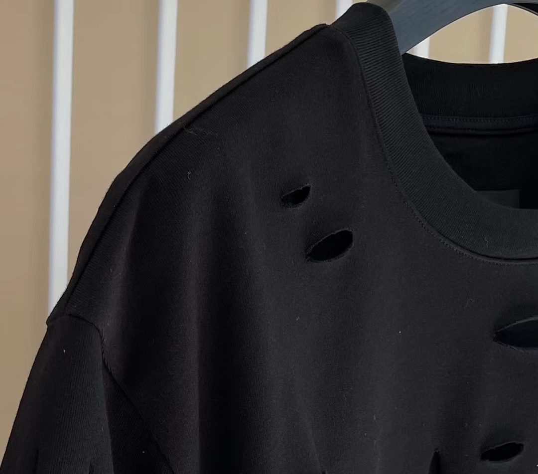 Givenchy Distressed Logo Oversized T-Shirt