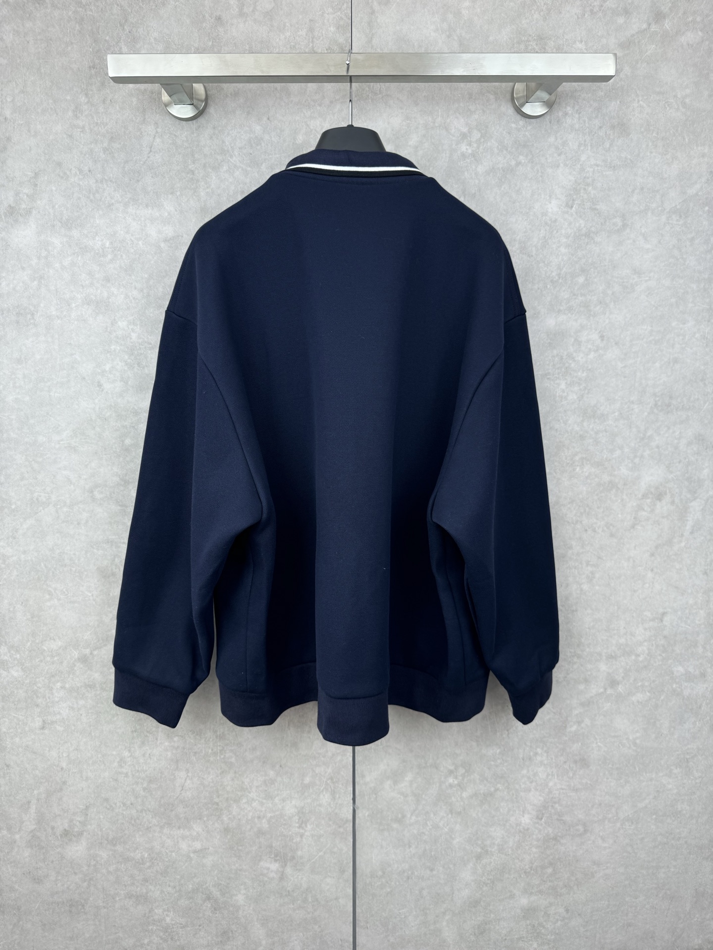 Miu Miu 25SS Letter-Embroidered Piqué Collared Jacket