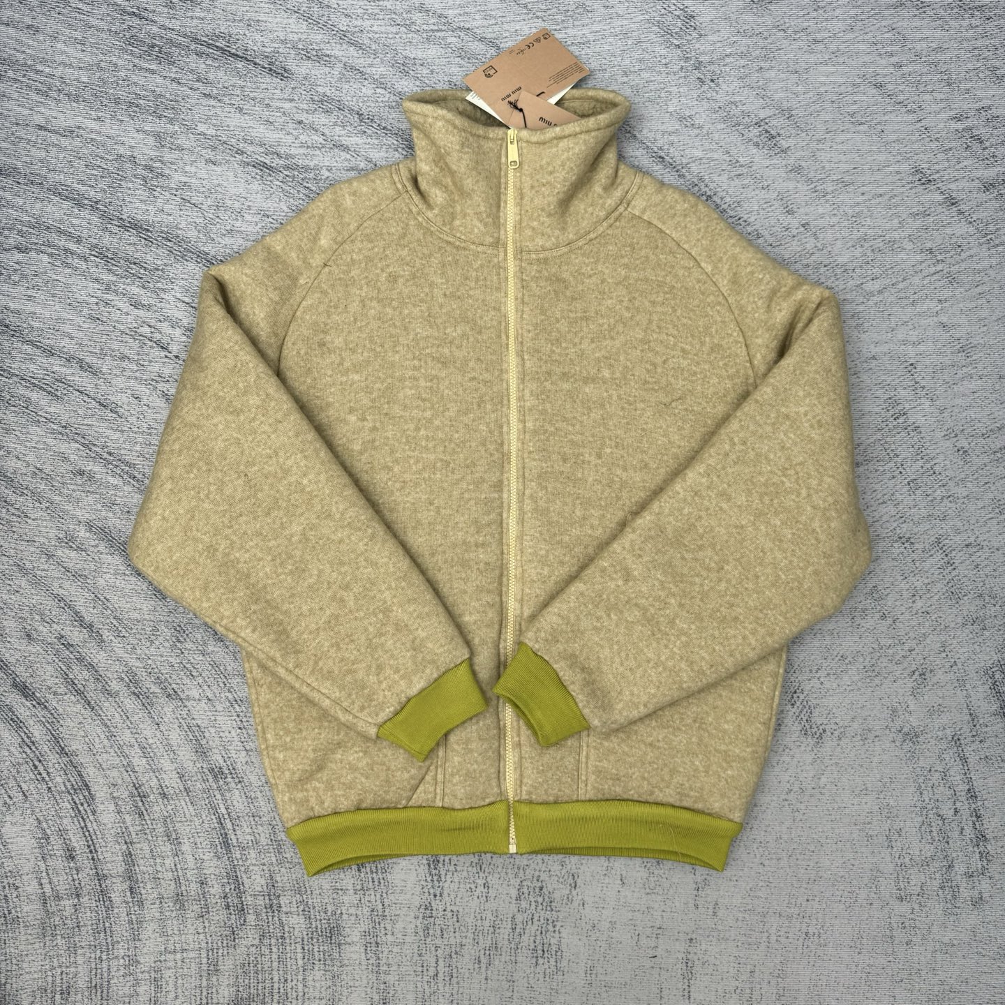 Miu Miu 25FW Maillard Lamb Wool Jacket