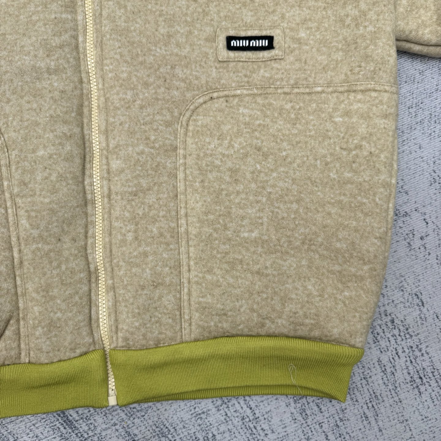 Miu Miu 25FW Maillard Lamb Wool Jacket