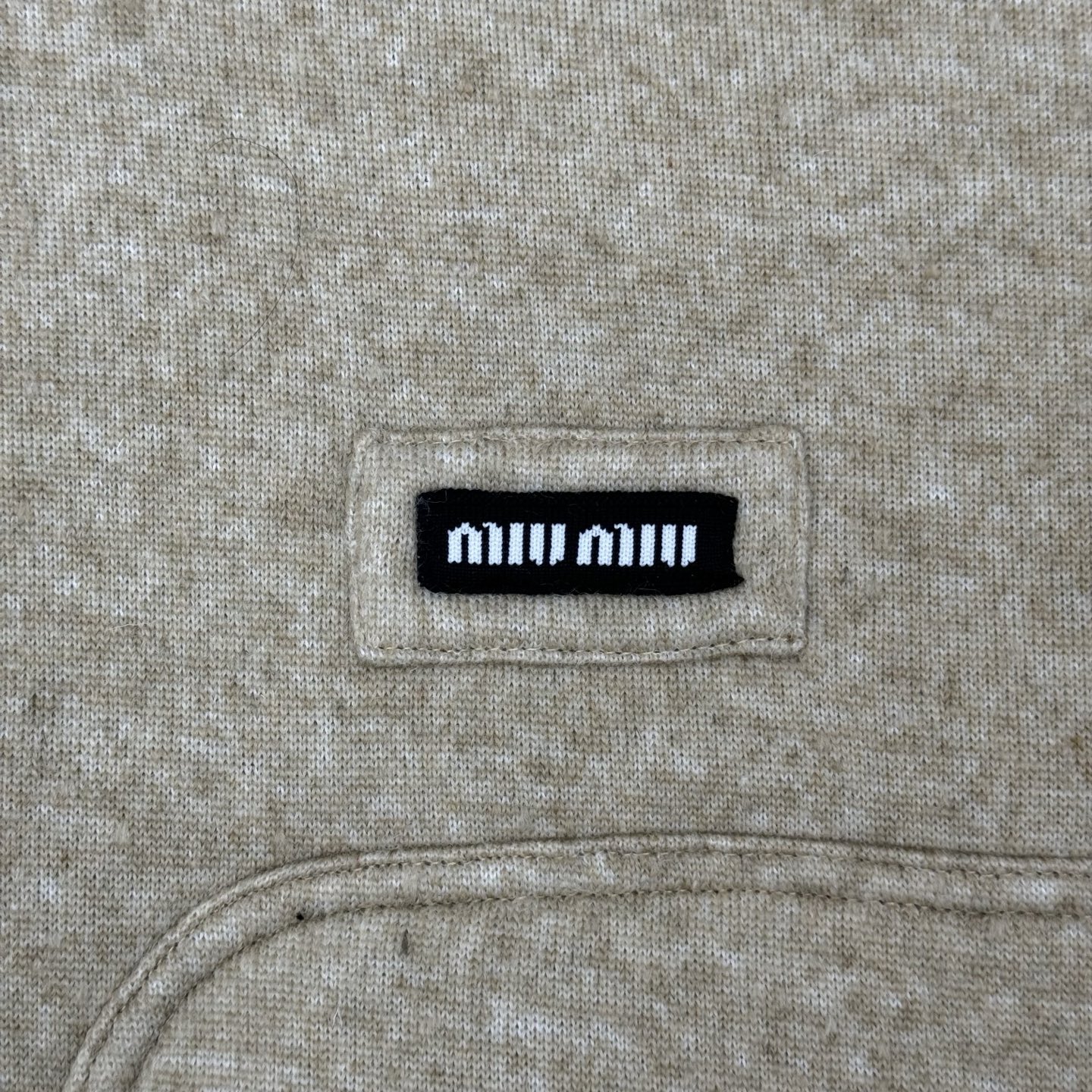 Miu Miu 25FW Maillard Lamb Wool Jacket