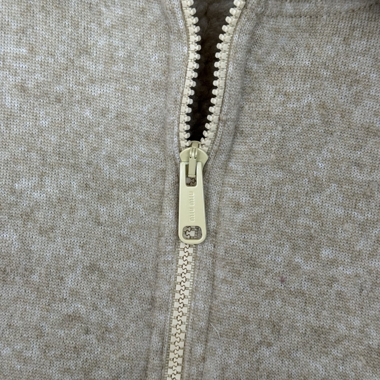 Miu Miu 25FW Maillard Lamb Wool Jacket