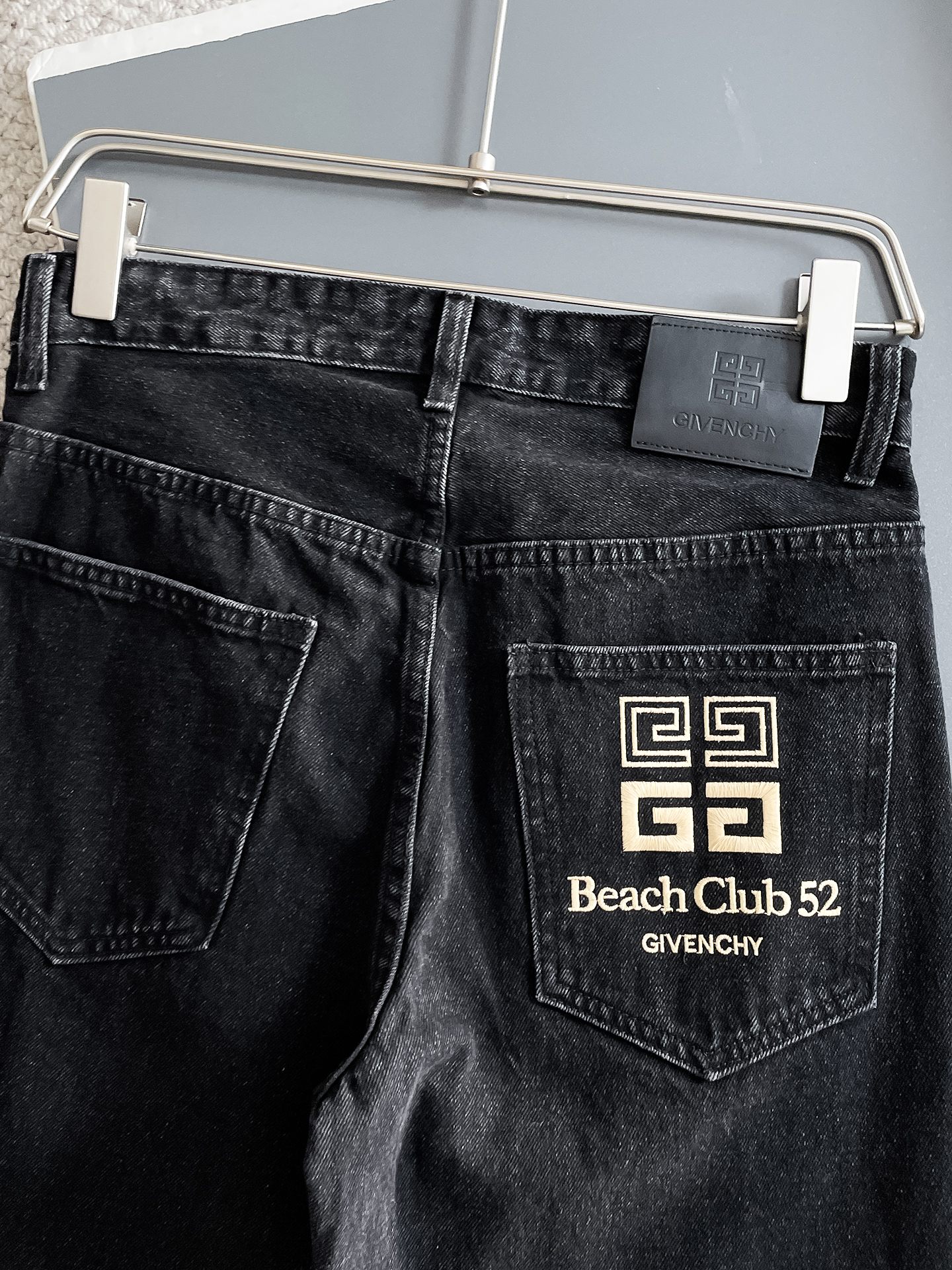 Givenchy Beach Club 52 4G Logo Denim Jeans