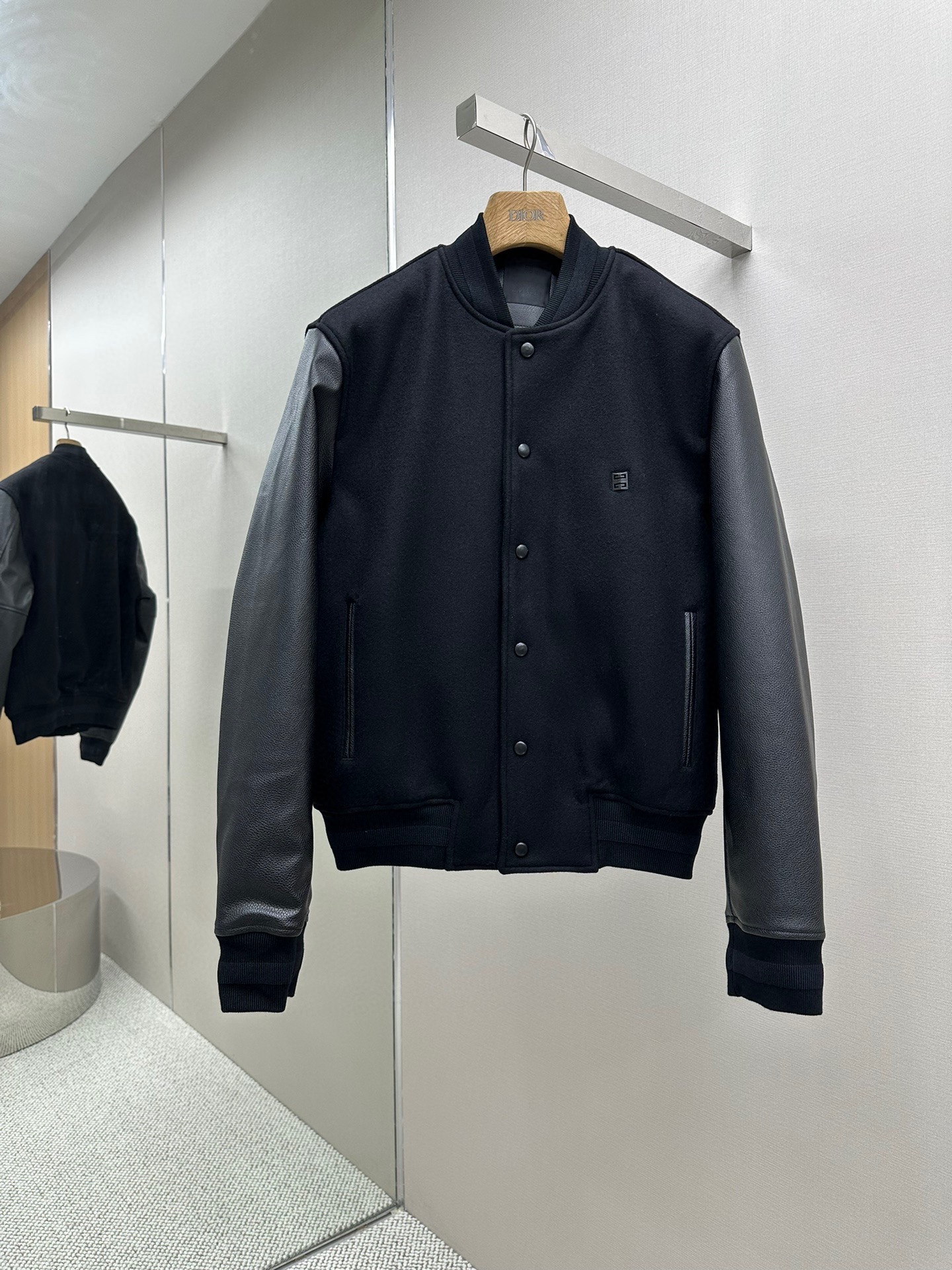 Givenchy Wool & Leather Varsity Jacket