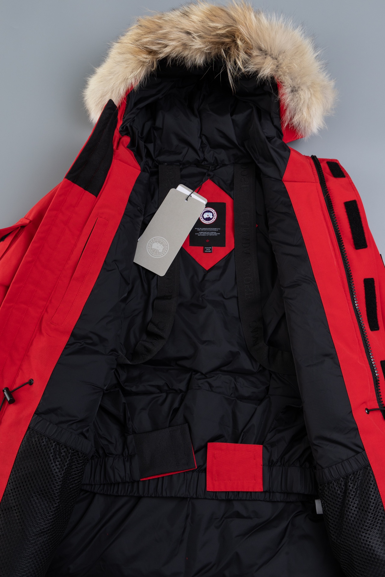 Canada Goose Fur-Lined Collar Multi-Pocket Cold-Resistant Parka Down Jacket