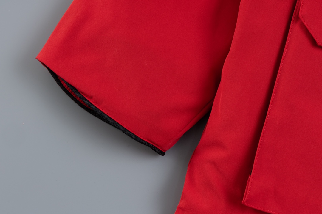 Canada Goose Fur-Lined Collar Multi-Pocket Cold-Resistant Parka Down Jacket