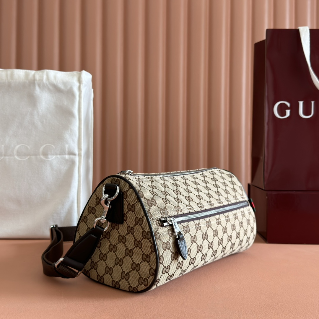 Gucci Pre-Fall 2025 Men's Bag Selection Model: 834455 Dimensions: 30 cm (W) x 16 cm (H) x 16 cm (D) Weight: Approx. 0.6 kg Color: Apricot Brown