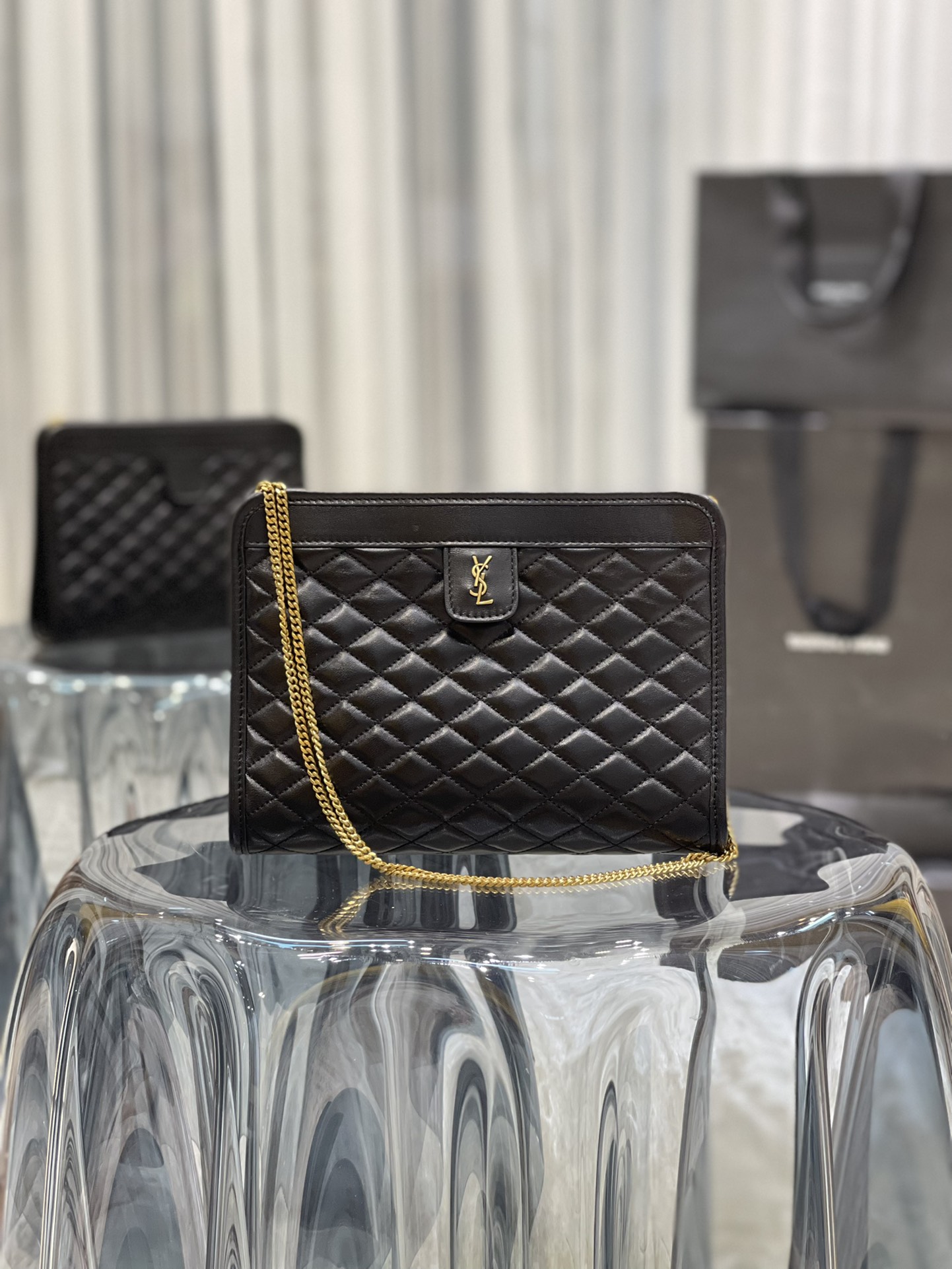 YSL  Pinchouble Bag_Chain/Clutch Style No.: 657361 Dimensions: 23X16X5CM