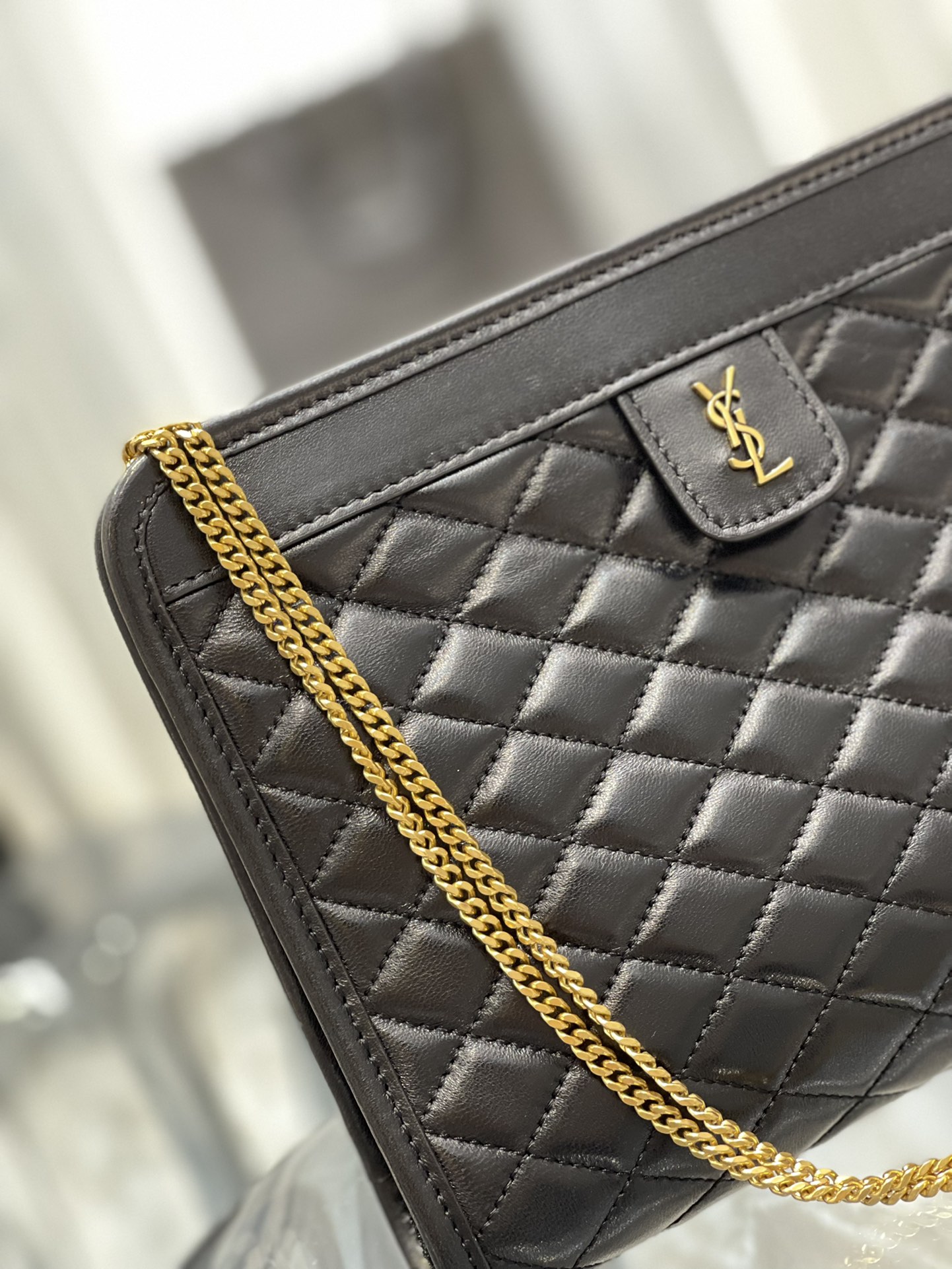 YSL  Pinchouble Bag_Chain/Clutch Style No.: 657361 Dimensions: 23X16X5CM