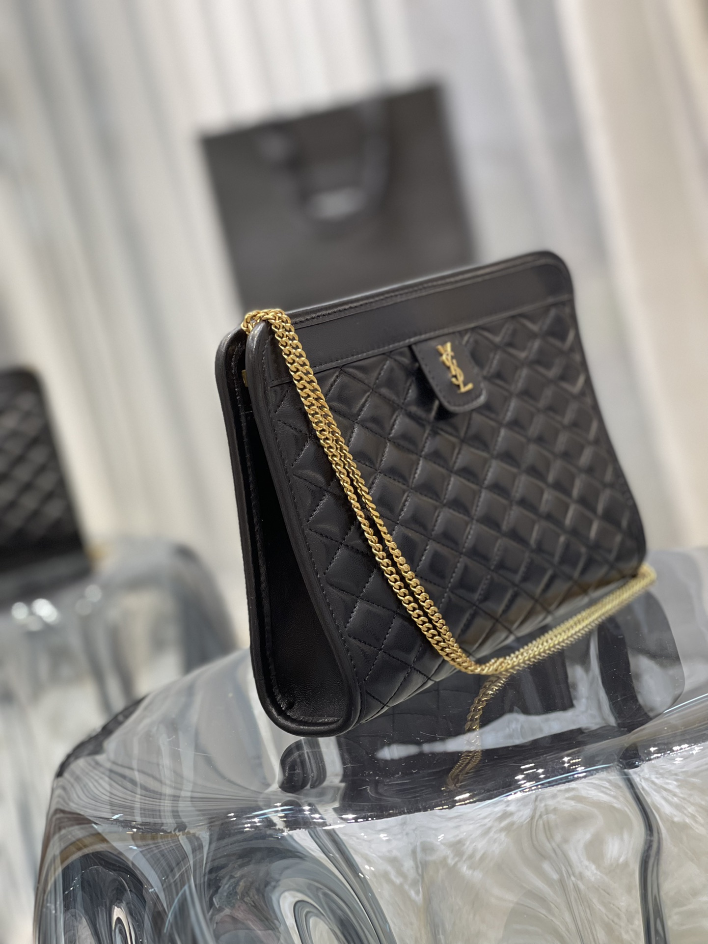 YSL  Pinchouble Bag_Chain/Clutch Style No.: 657361 Dimensions: 23X16X5CM