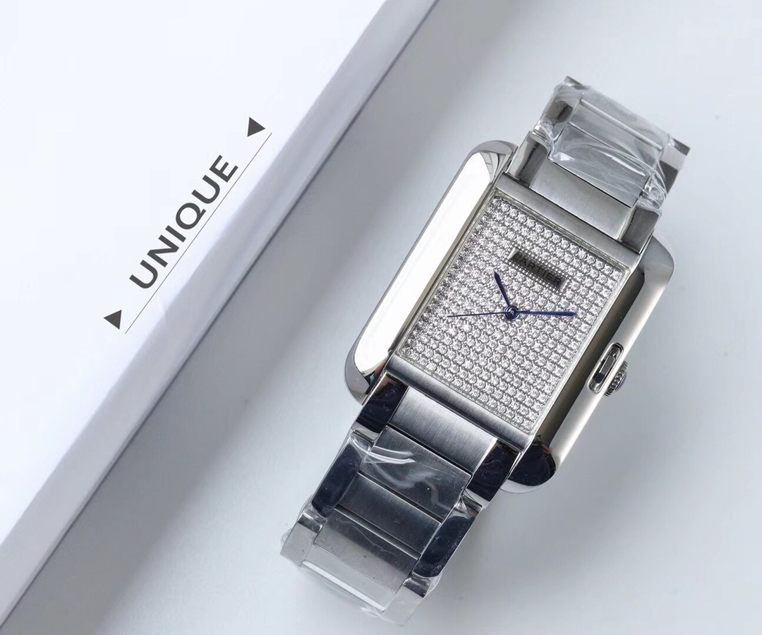 Cartier Tank Stardust Automatic 35mm × 11mm – Premium Stainless Steel Luxury Men’s Watch