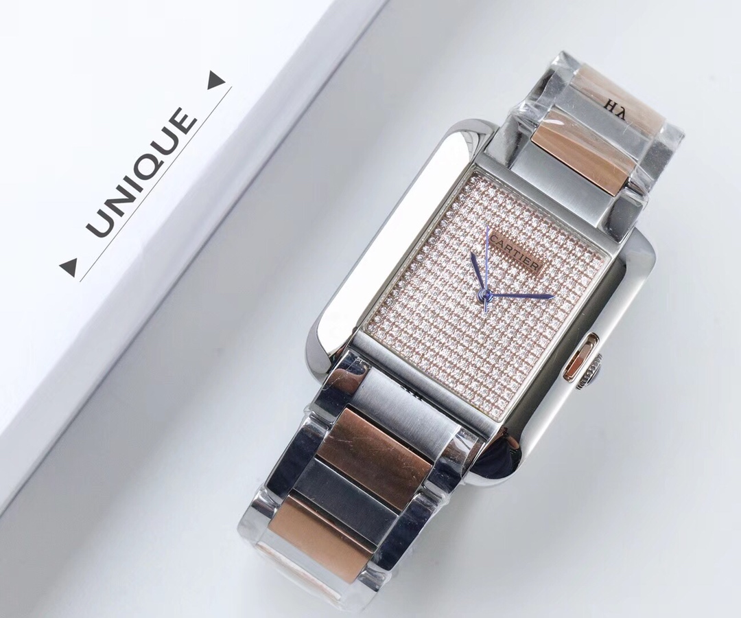 Cartier Tank Stardust Automatic 35mm × 11mm – 316L Steel Luxury Men’s Watch with Sapphire Crystal and Swiss-Level Waterproof Design