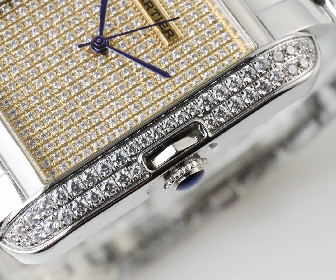 Cartier Tank Stardust Automatic 35mm × 11mm – 316L Steel Men’s Watch with Sapphire Crystal, Exhibition Caseback, and Swiss-Grade Waterproof Performance