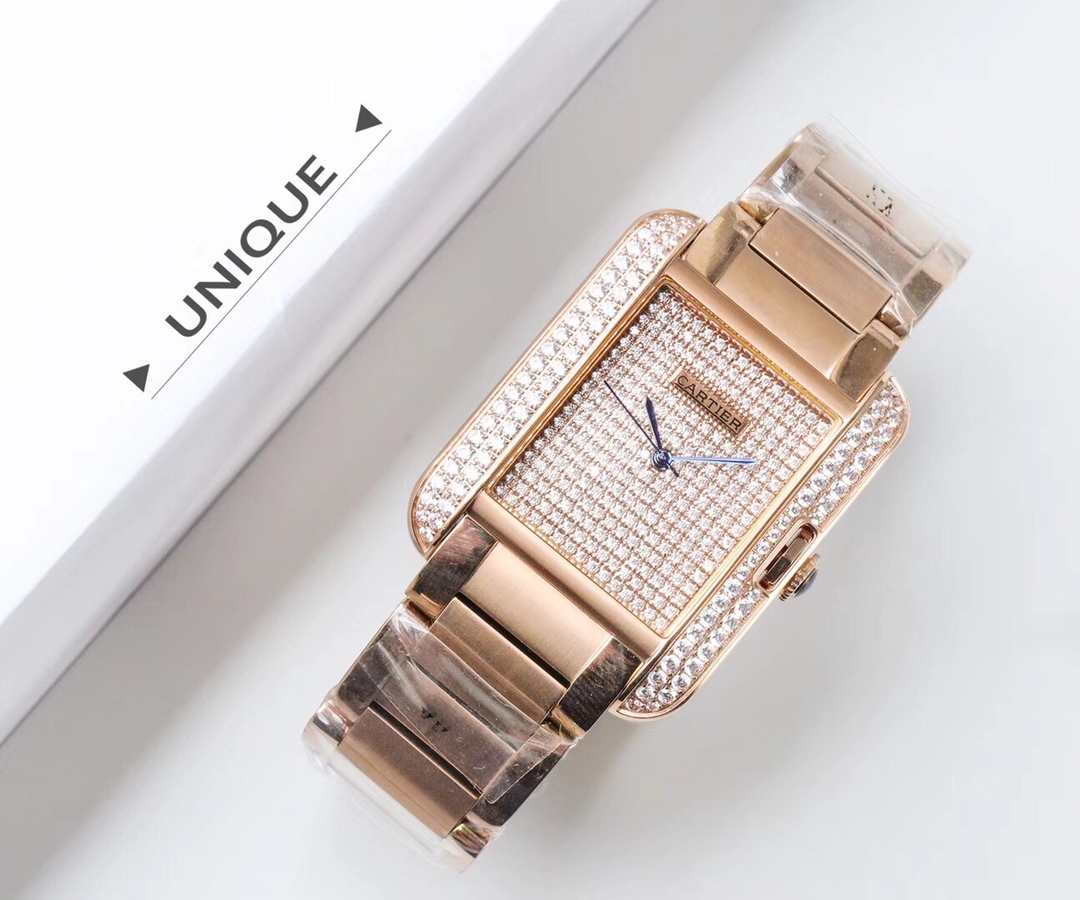 Cartier Tank Stardust Automatic 35mm × 11mm – 316L Steel Men’s Watch with Sapphire Crystal, Exhibition Back, and Swiss-Grade Waterproof Craftsmanship