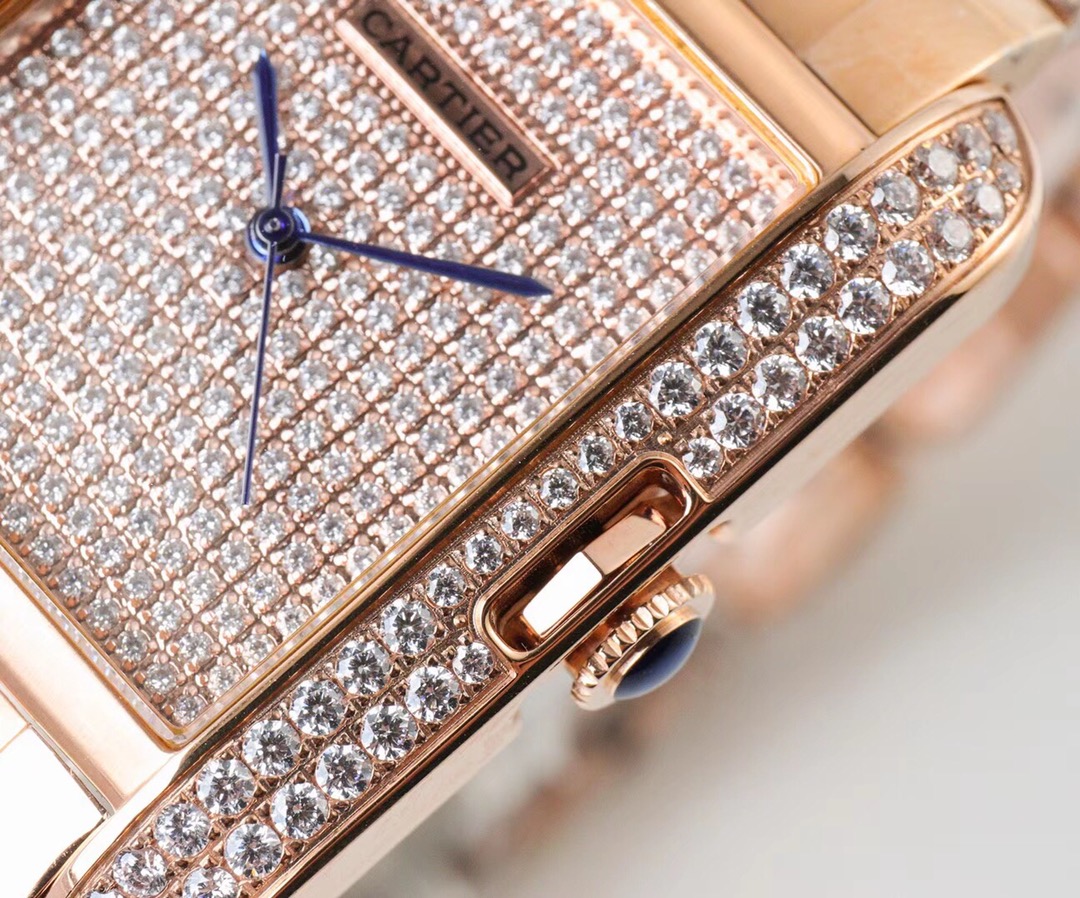 Cartier Tank Stardust Automatic 35mm × 11mm – 316L Steel Men’s Watch with Sapphire Crystal, Exhibition Back, and Swiss-Grade Waterproof Craftsmanship