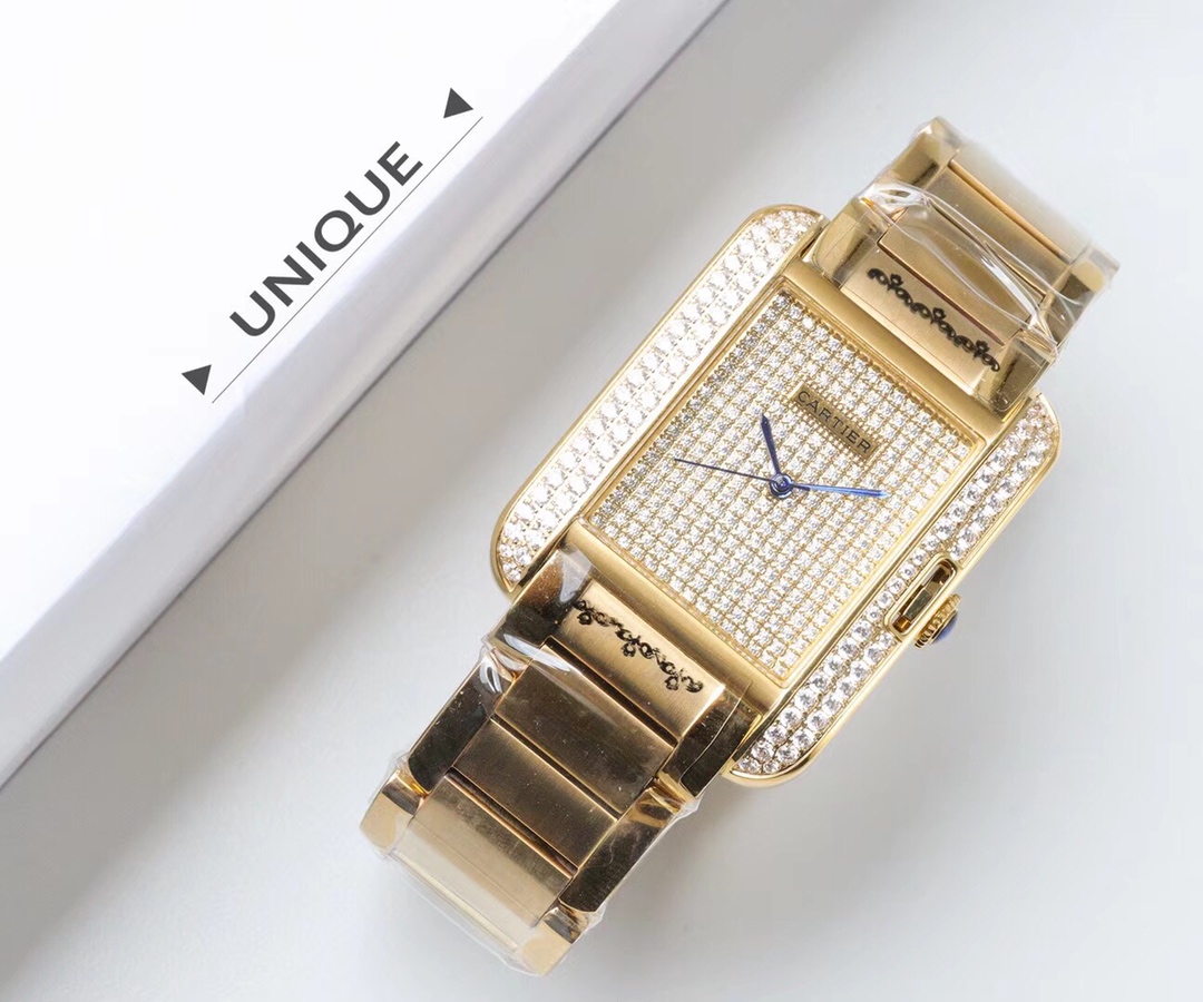 Cartier Tank Stardust Automatic 35mm × 11mm – Luxury 316L Steel Men’s Watch with Sapphire Crystal, Open Caseback & Enhanced Waterproof Performance