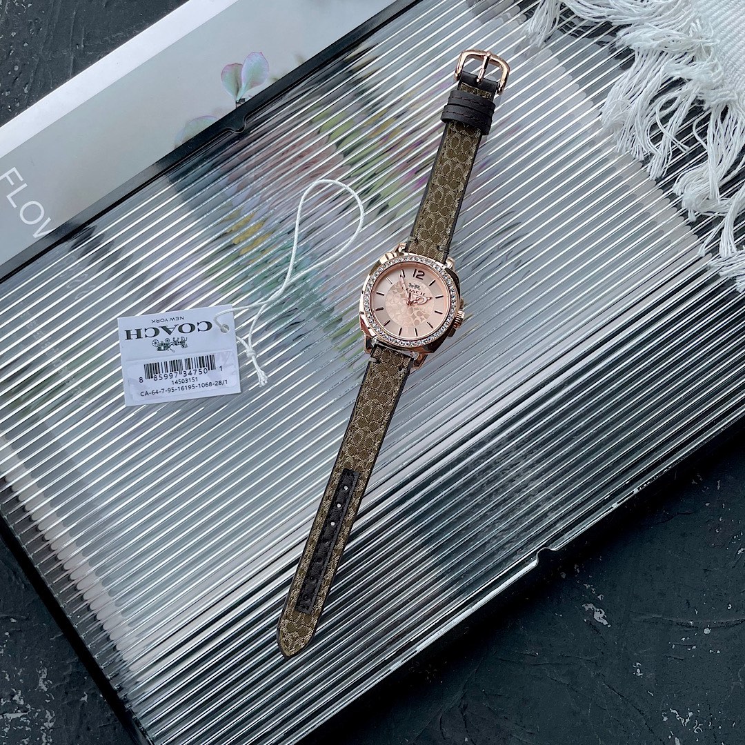 Coach Women's Boyfriend Quartz Gold Watch 14503150