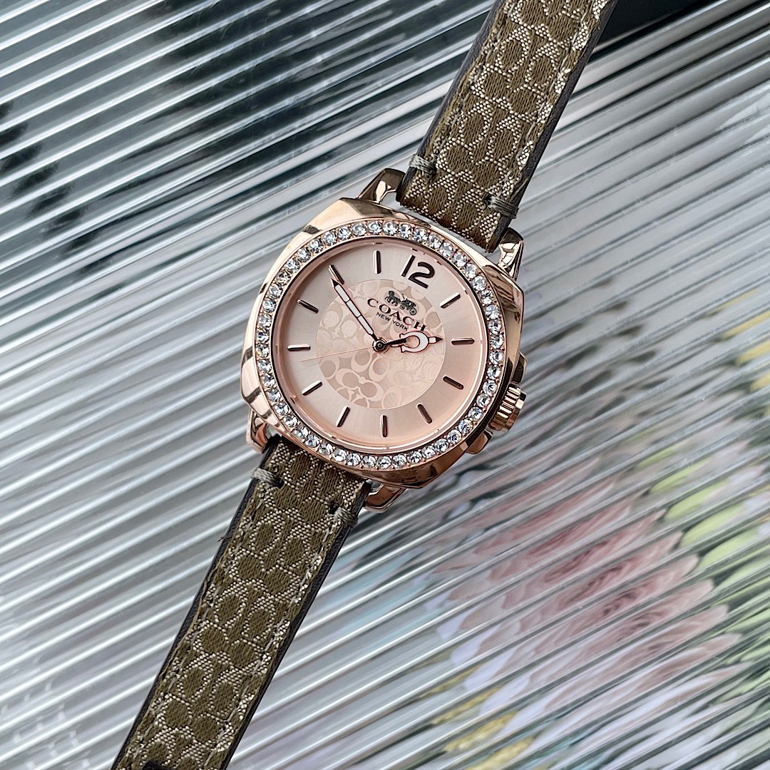 Coach Women's Boyfriend Quartz Gold Watch 14503150